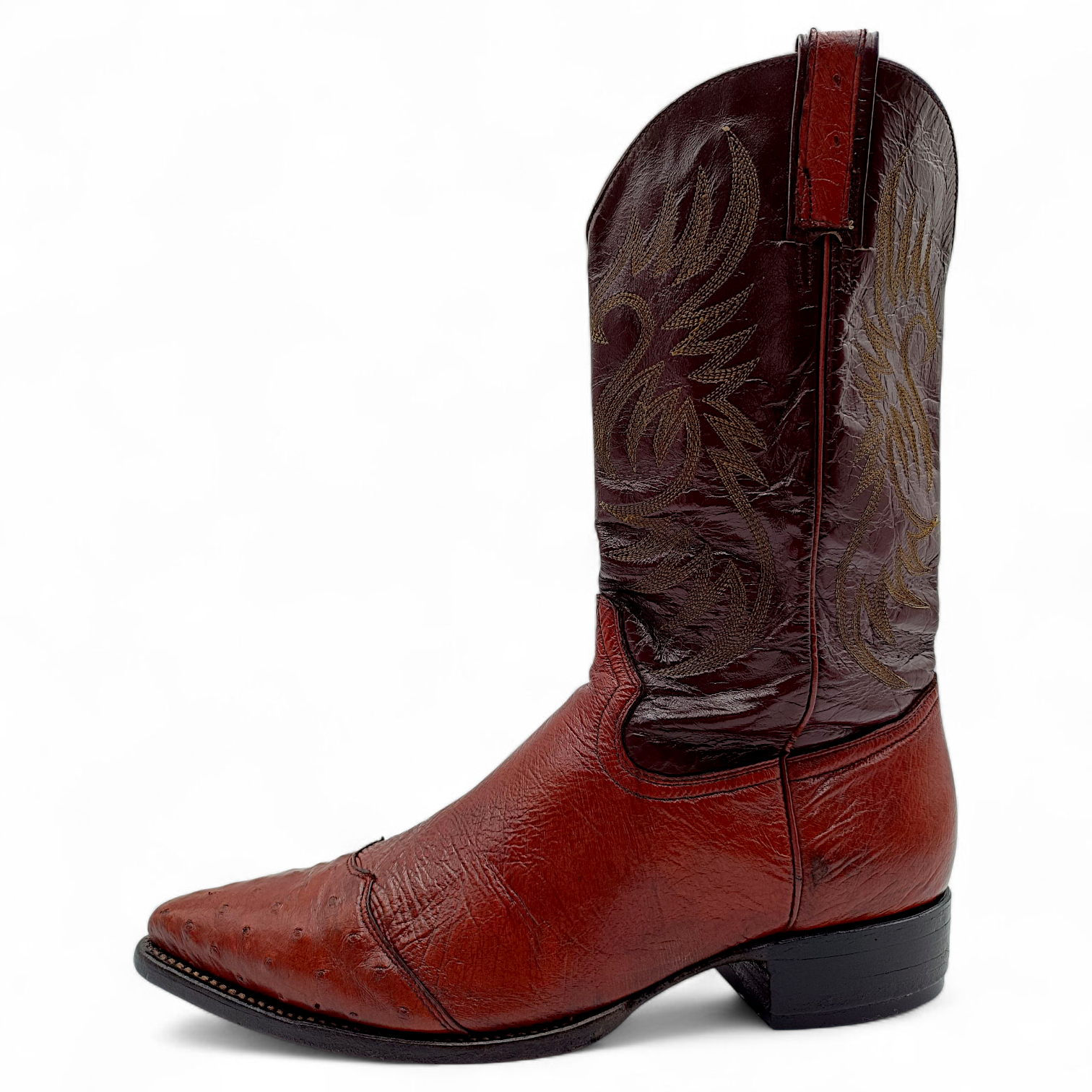 BOTA VAQUERA EN PIEL GENUINA DE AVESTRUZ PARA CABALLERO (MSN)