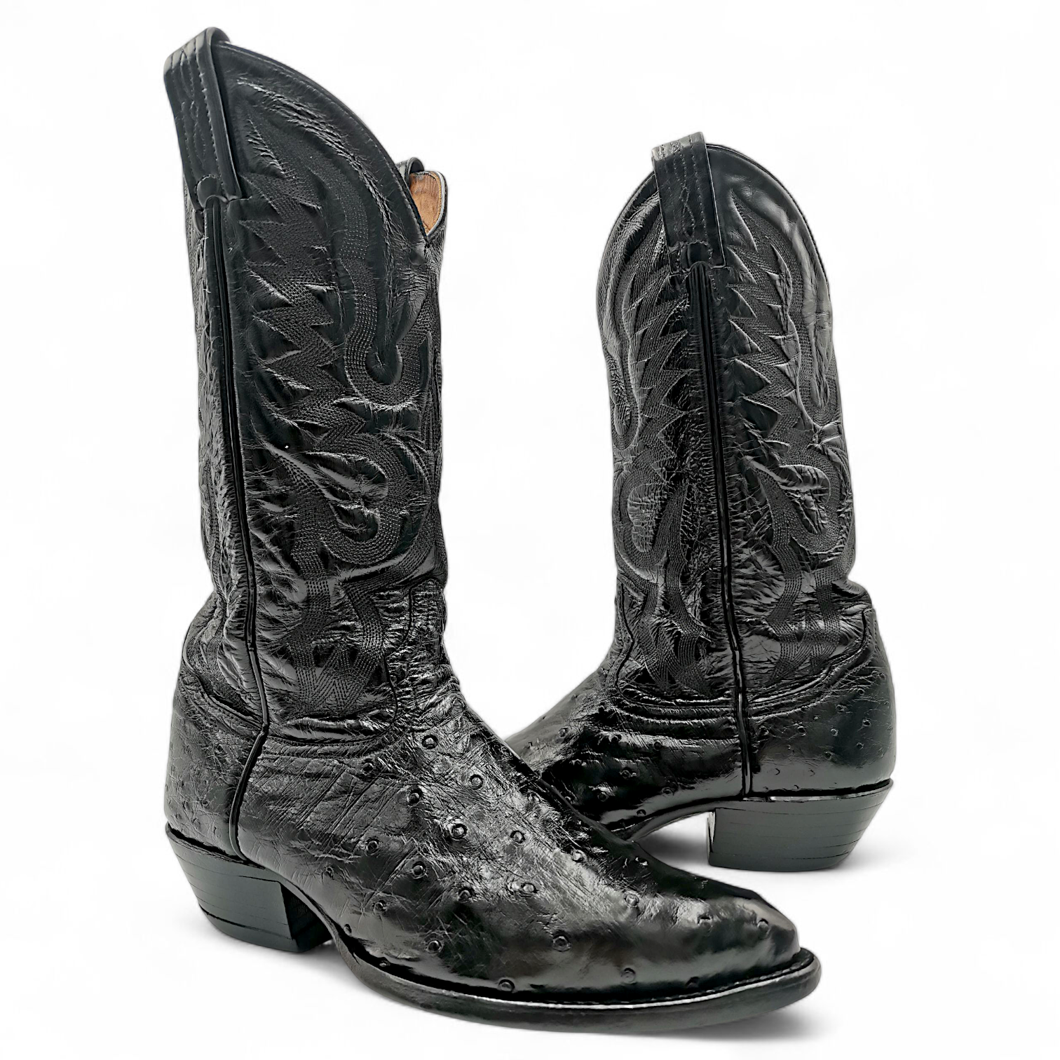 BOTA VAQUERA EN PIEL GENUINA DE AVESTRUZ PARA CABALLERO (MSN)