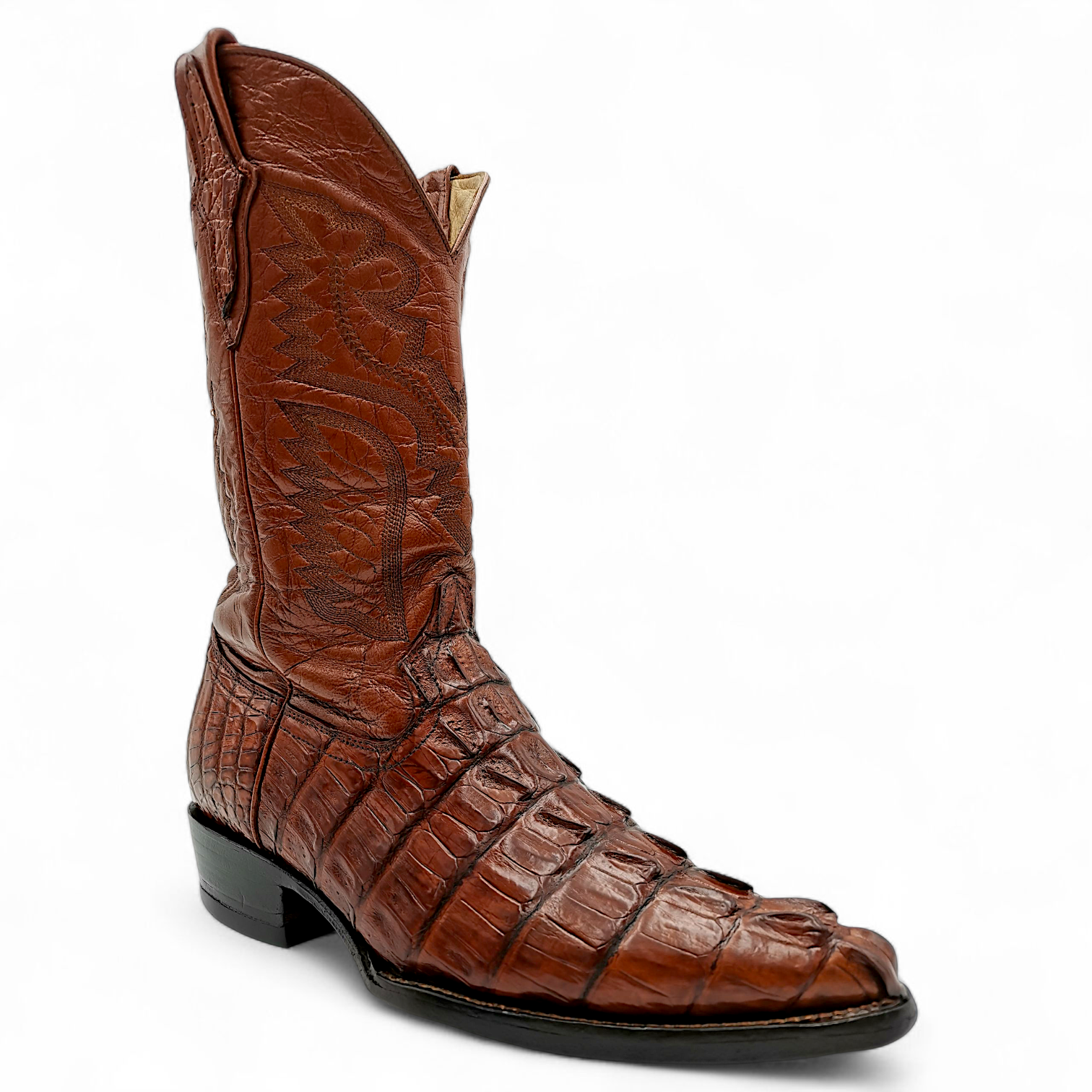 BOTA VAQUERA EN PIEL GENUINA DE COCODRILO PARA CABALLERO (MSN)