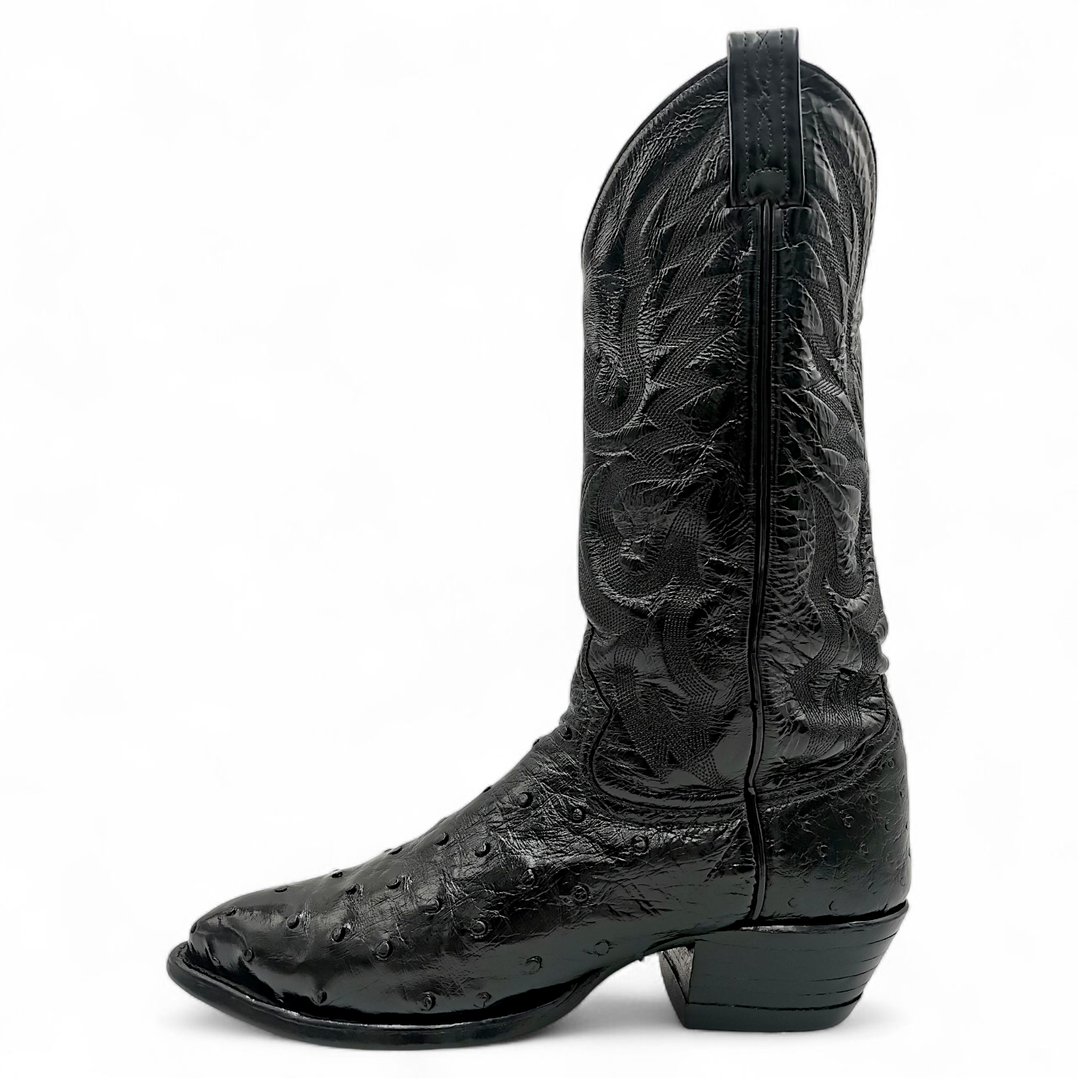 BOTA VAQUERA EN PIEL GENUINA DE AVESTRUZ PARA CABALLERO (MSN)