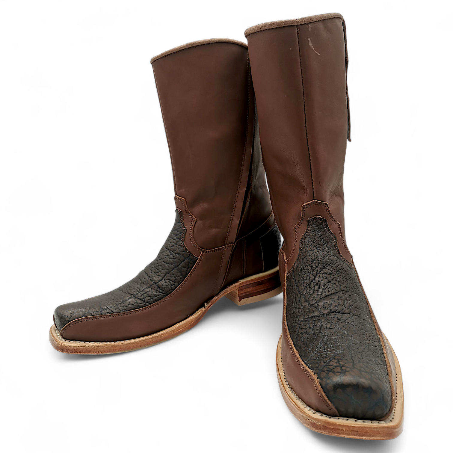 BOTA VAQUERA EN PIEL GENUINA DE CUELLO DE TORO PARA CABALLERO (M)
