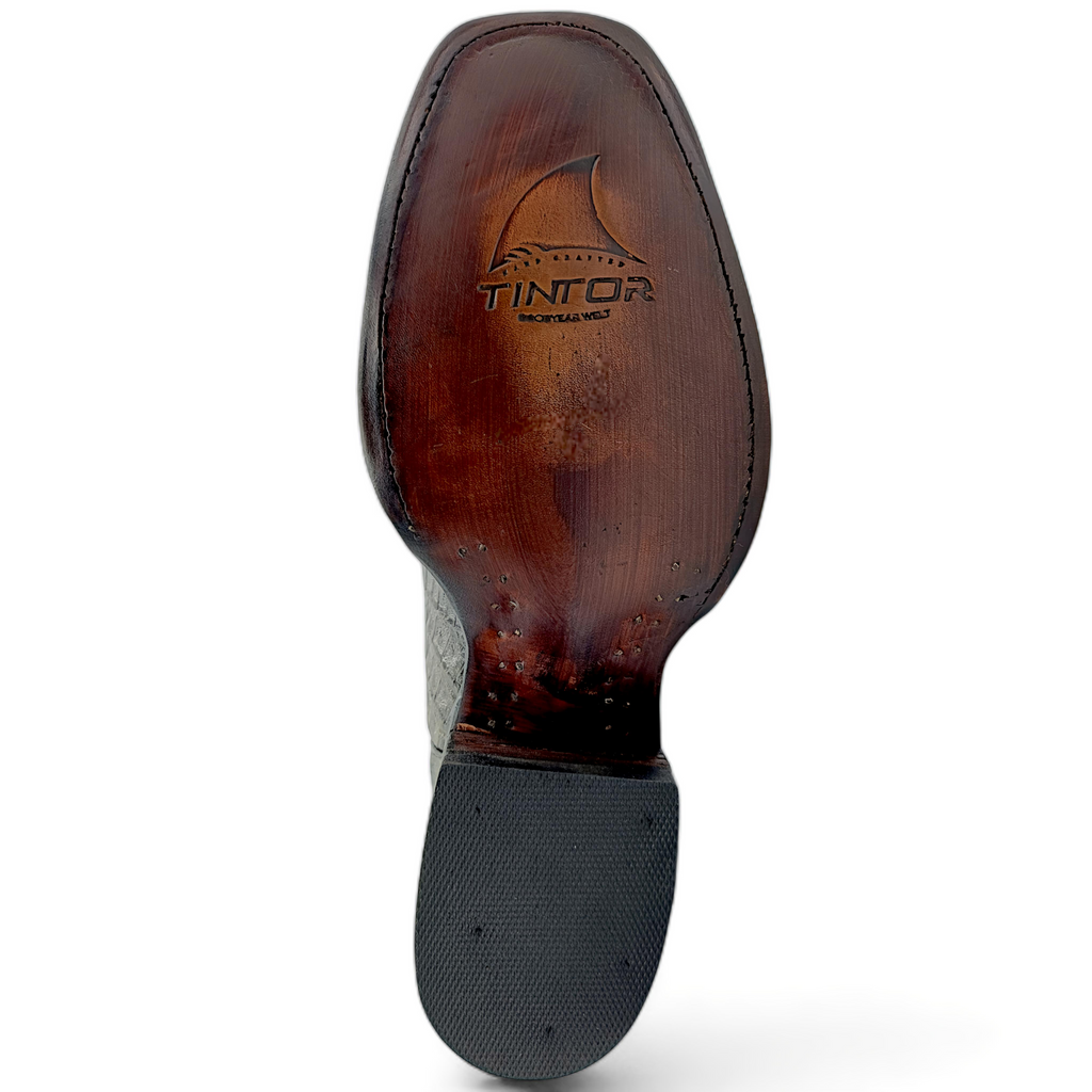 BOTA VAQUERA EN PIEL GENUINA DE COCODRILO PARA CABALLERO (M23)