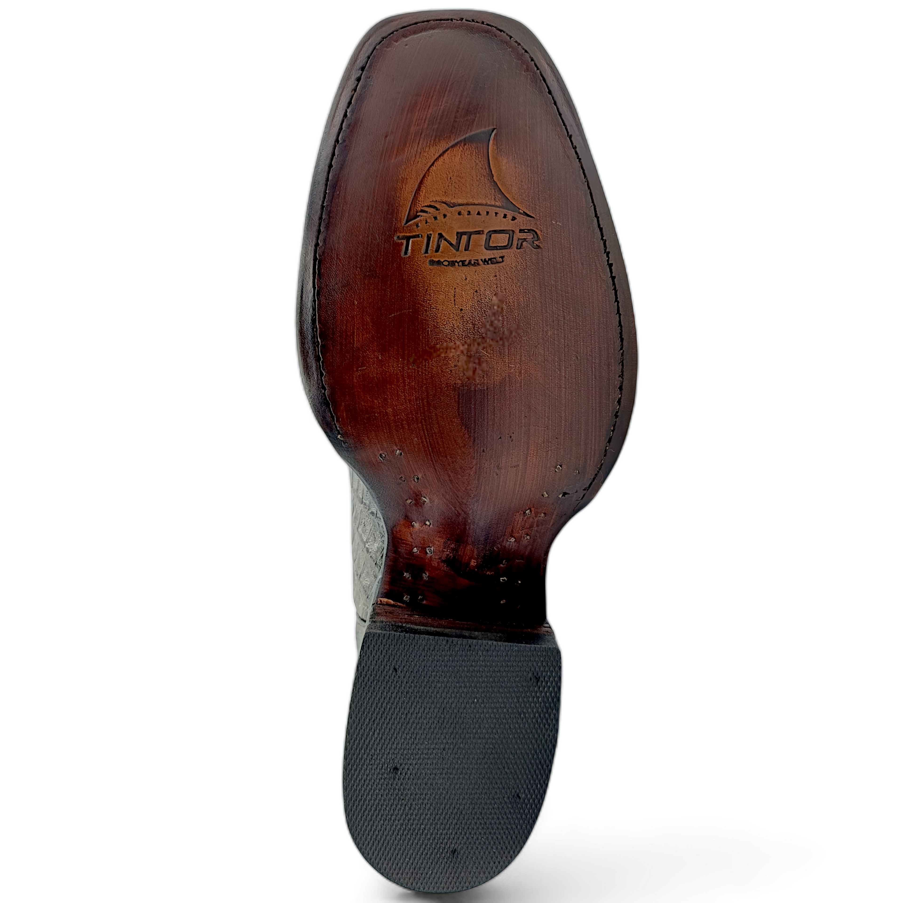 BOTA VAQUERA EN PIEL GENUINA DE COCODRILO PARA CABALLERO (M23)