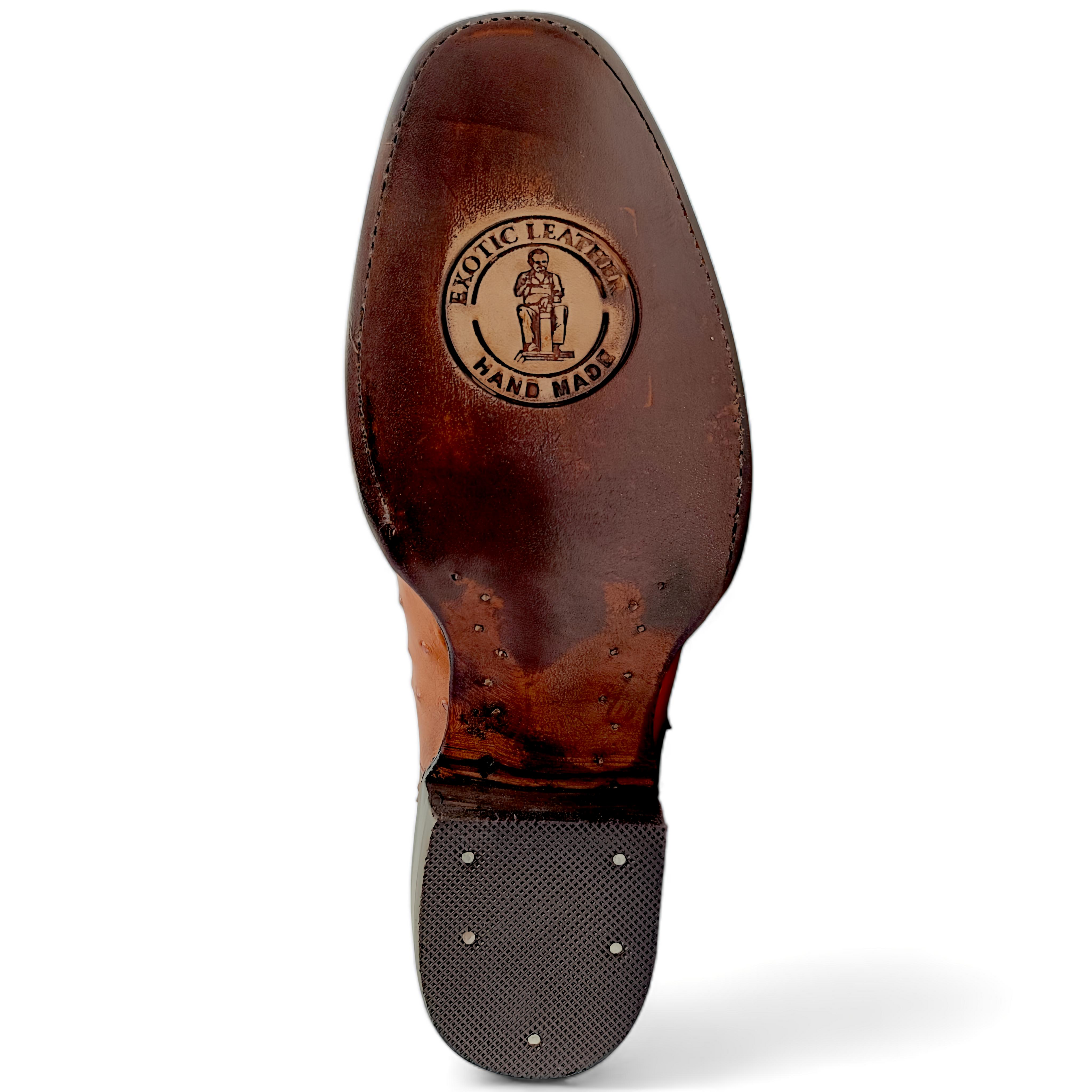 BOTA VAQUERA EN PIEL GENUINA DE AVESTRUZ PARA CABALLERO (M19)