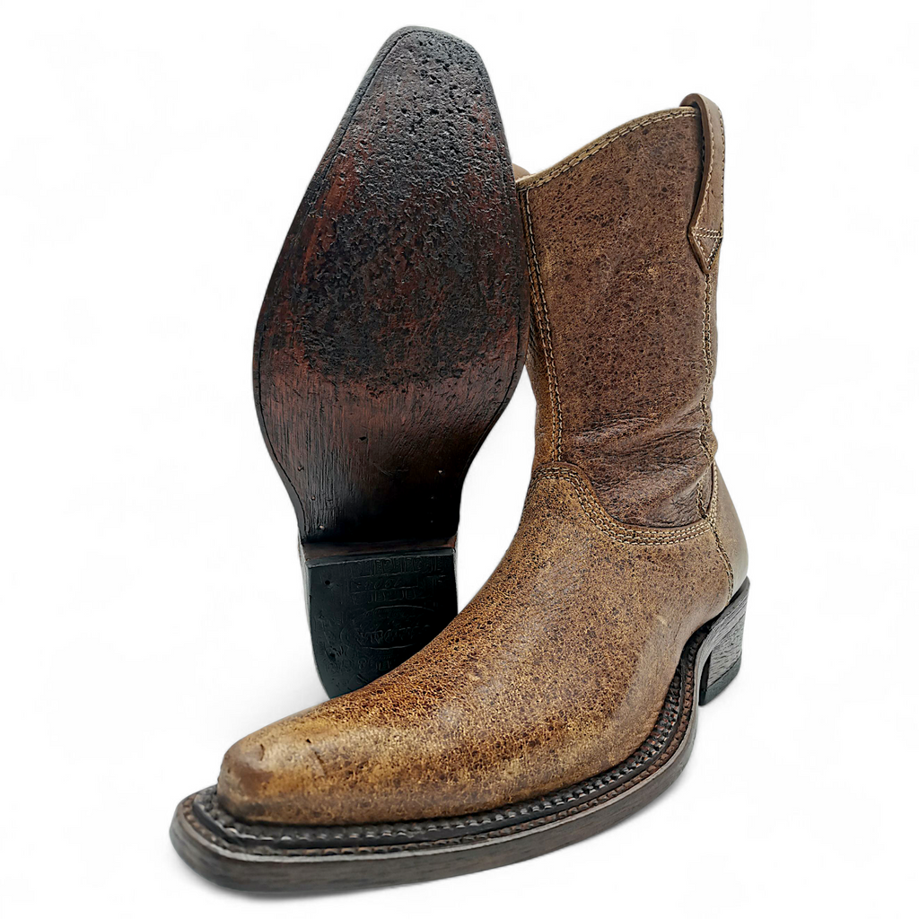 BOTA VAQUERA EN PIEL GENUINA DE VENADO PARA CABALLERO (MSN)
