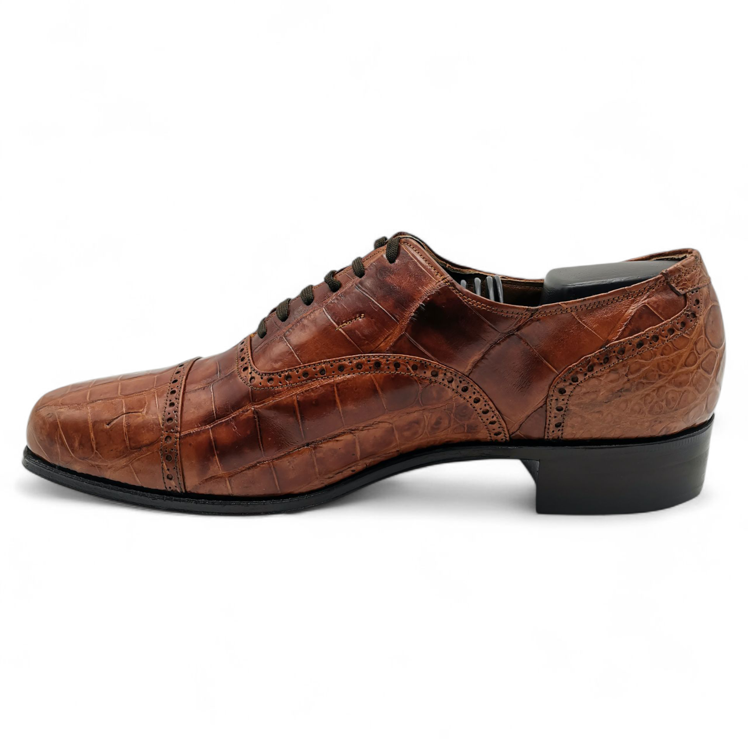 ZAPATO EN PIEL GENUINA DE COCODRILO PARA CABALLERO (MSN)