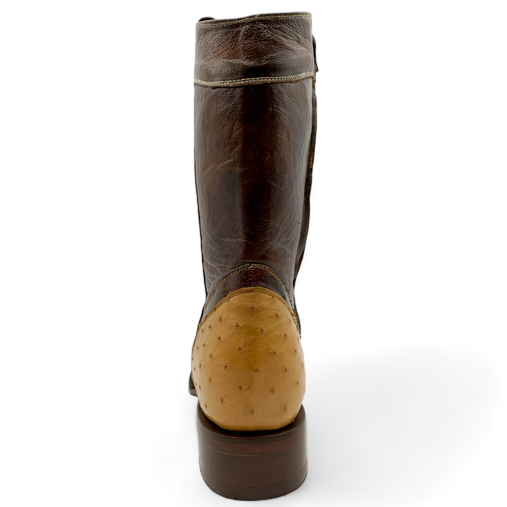 BOTA VAQUERA EN PIEL GENUINA DE AVESTRUZ PARA CABALLERO (M2)