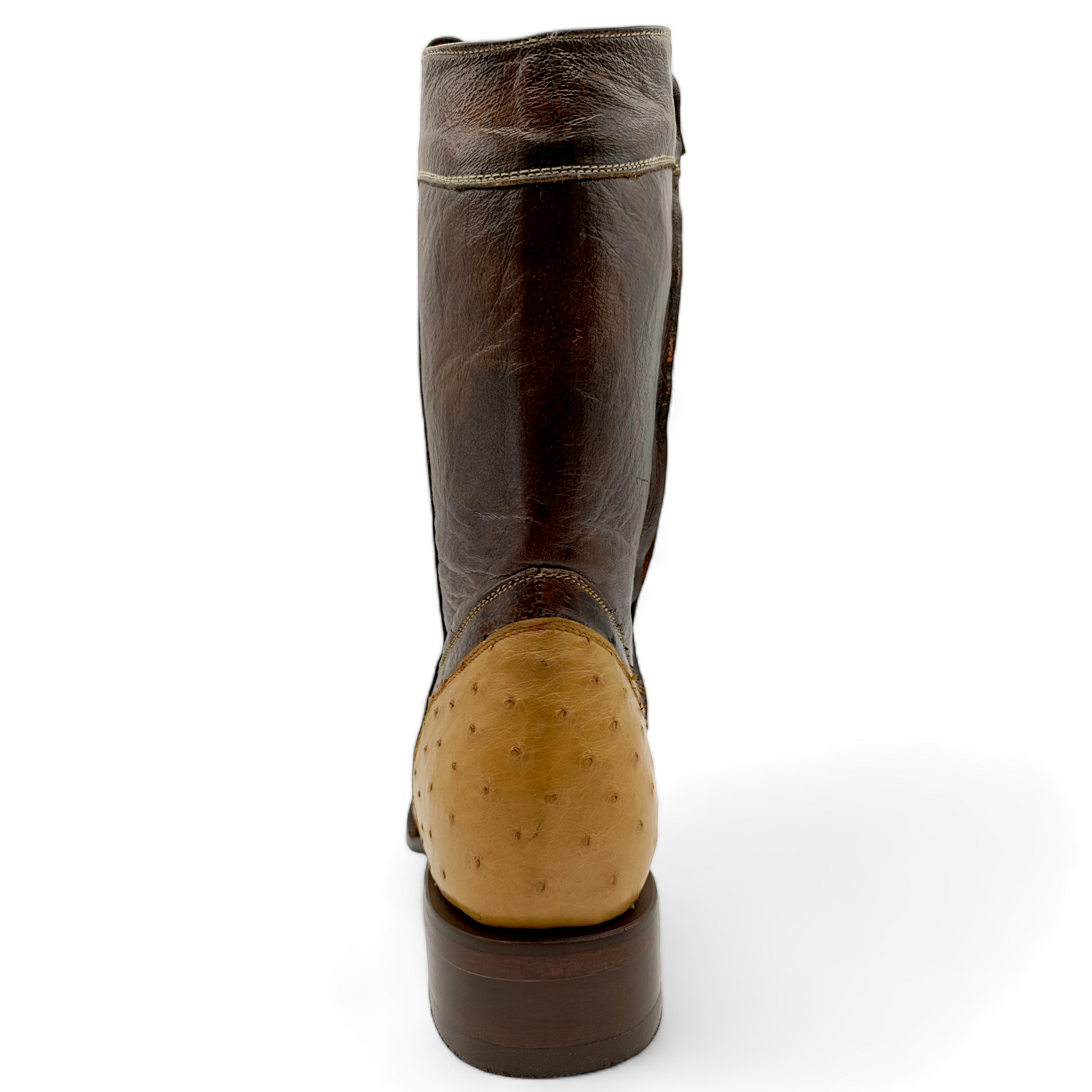 BOTA VAQUERA EN PIEL GENUINA DE AVESTRUZ PARA CABALLERO (M2)