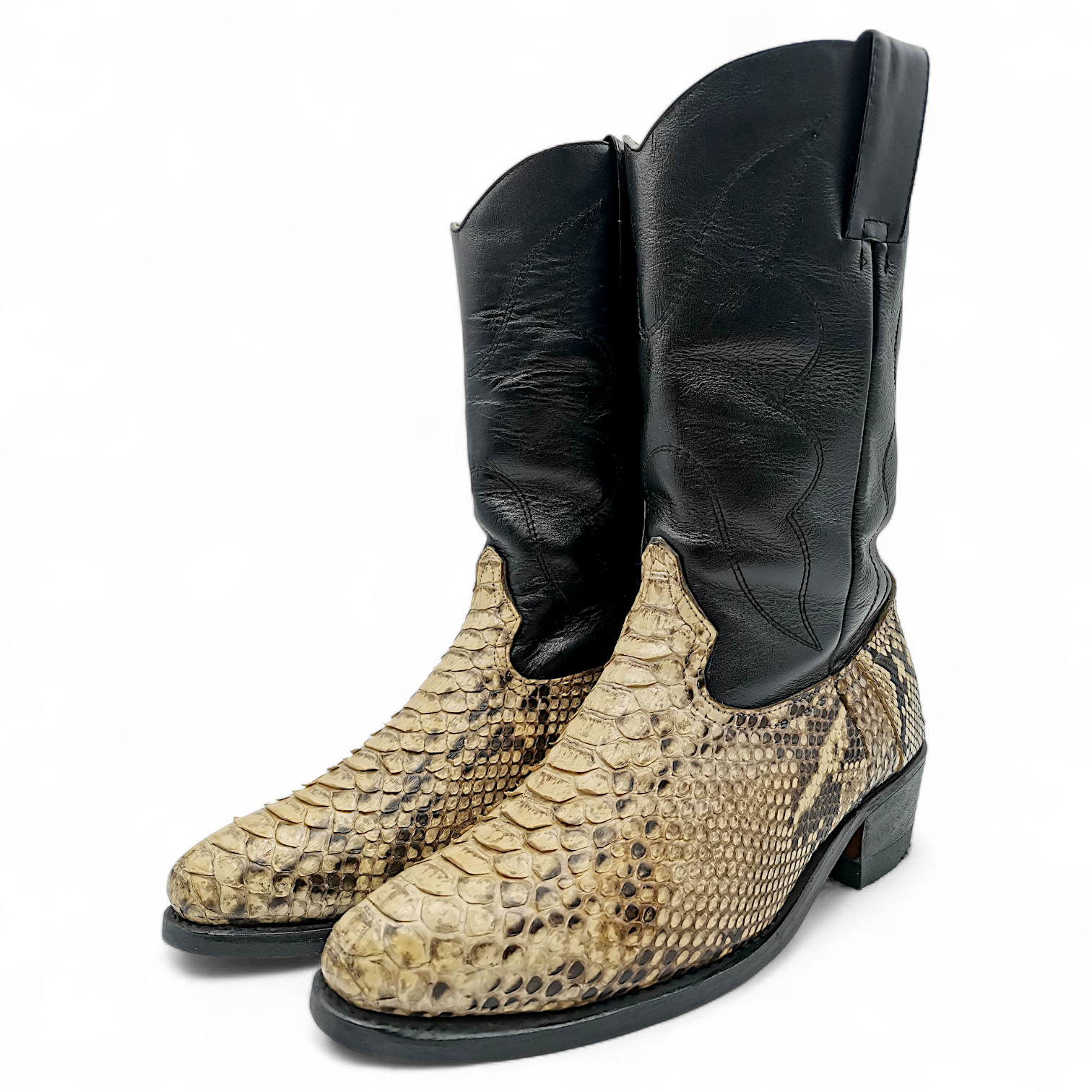 BOTA VAQUERA EN PIEL GENUINA DE PYTHON PARA CABALLERO (MSN)