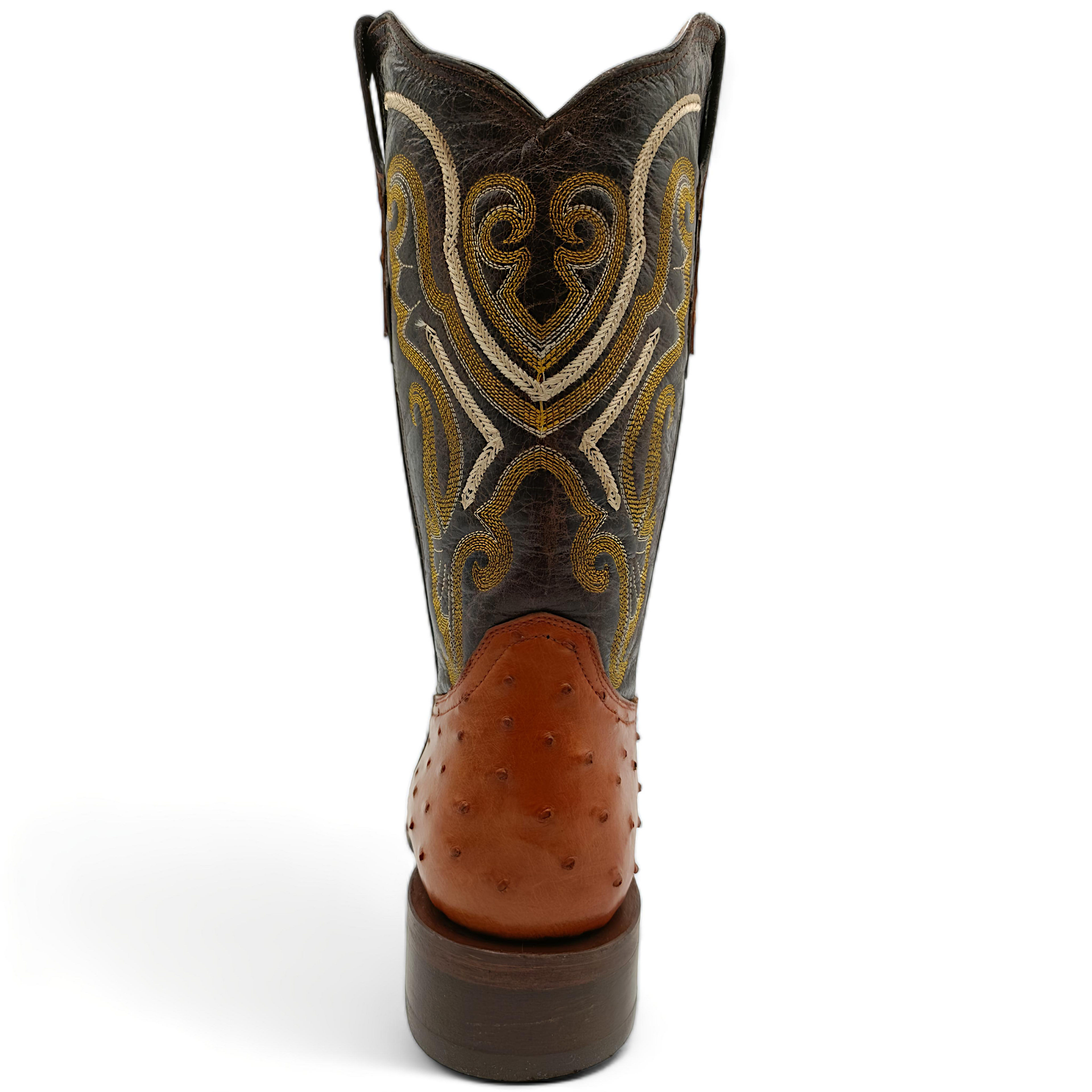 BOTA VAQUERA EN PIEL GENUINA DE AVESTRUZ PARA CABALLERO (M26)