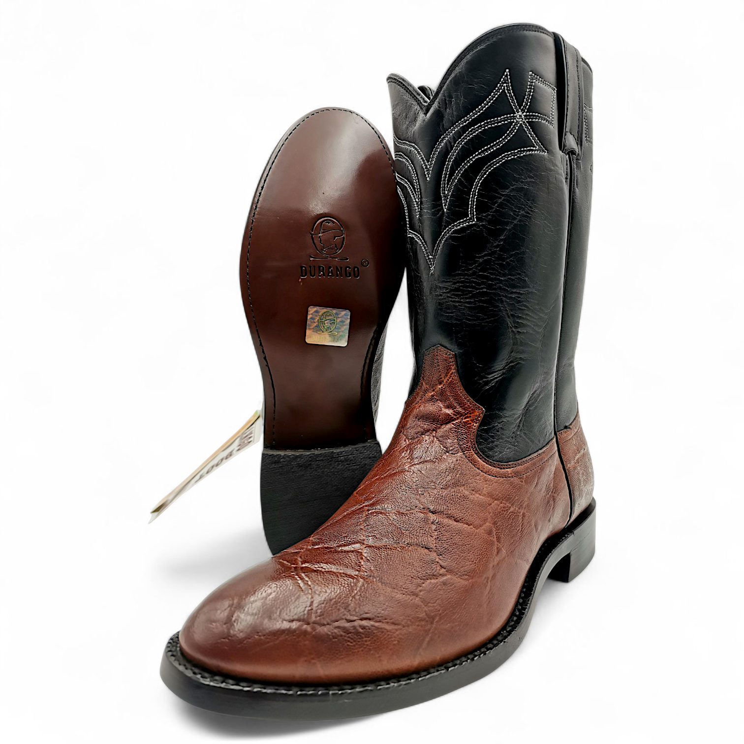 BOTA VAQUERA EN PIEL IMITACIÓN DE ELEFANTE PARA CABALLERO (M)