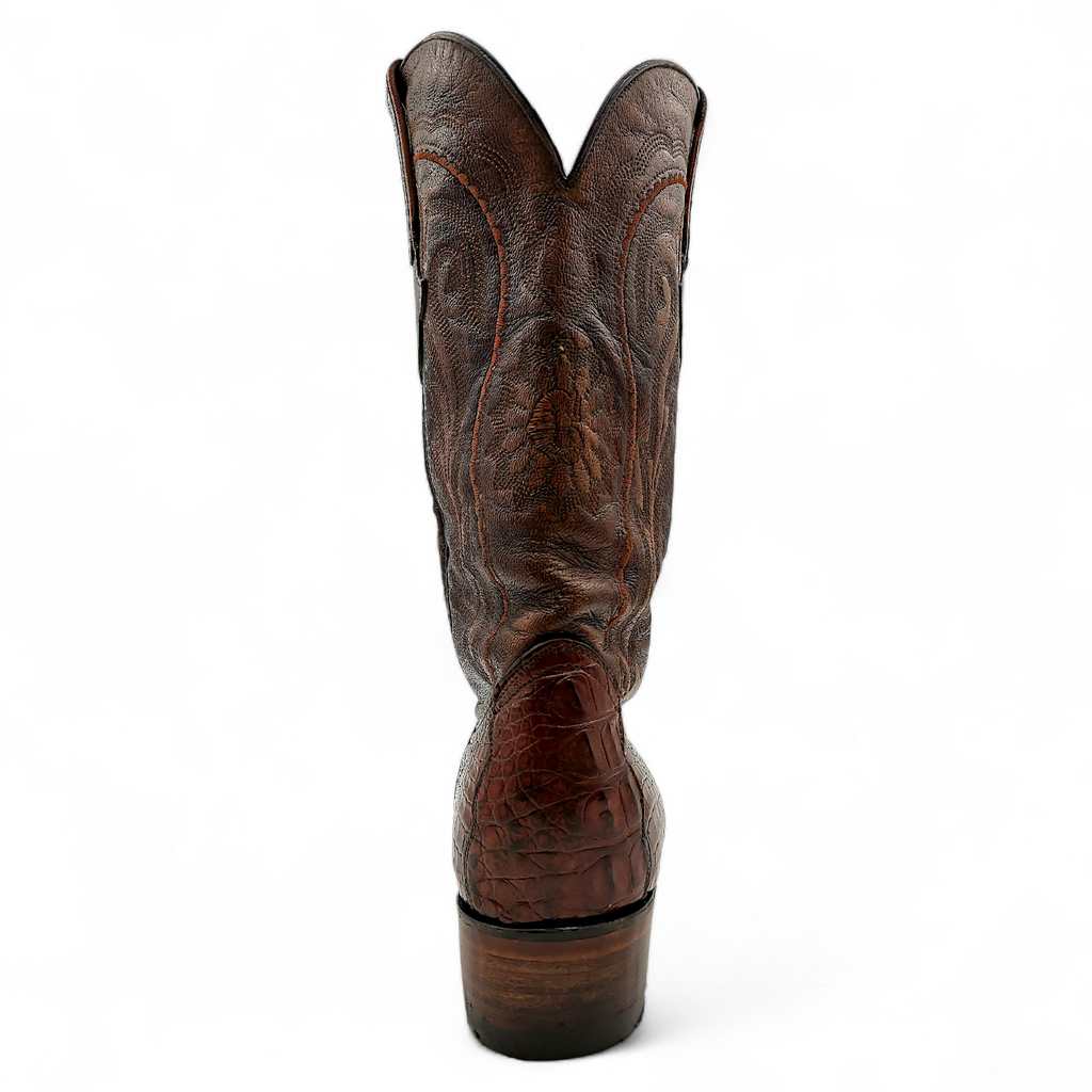 BOTA VAQUERA EN PIEL GENUINA DE COCODRILO PARA CABALLERO (MSN)