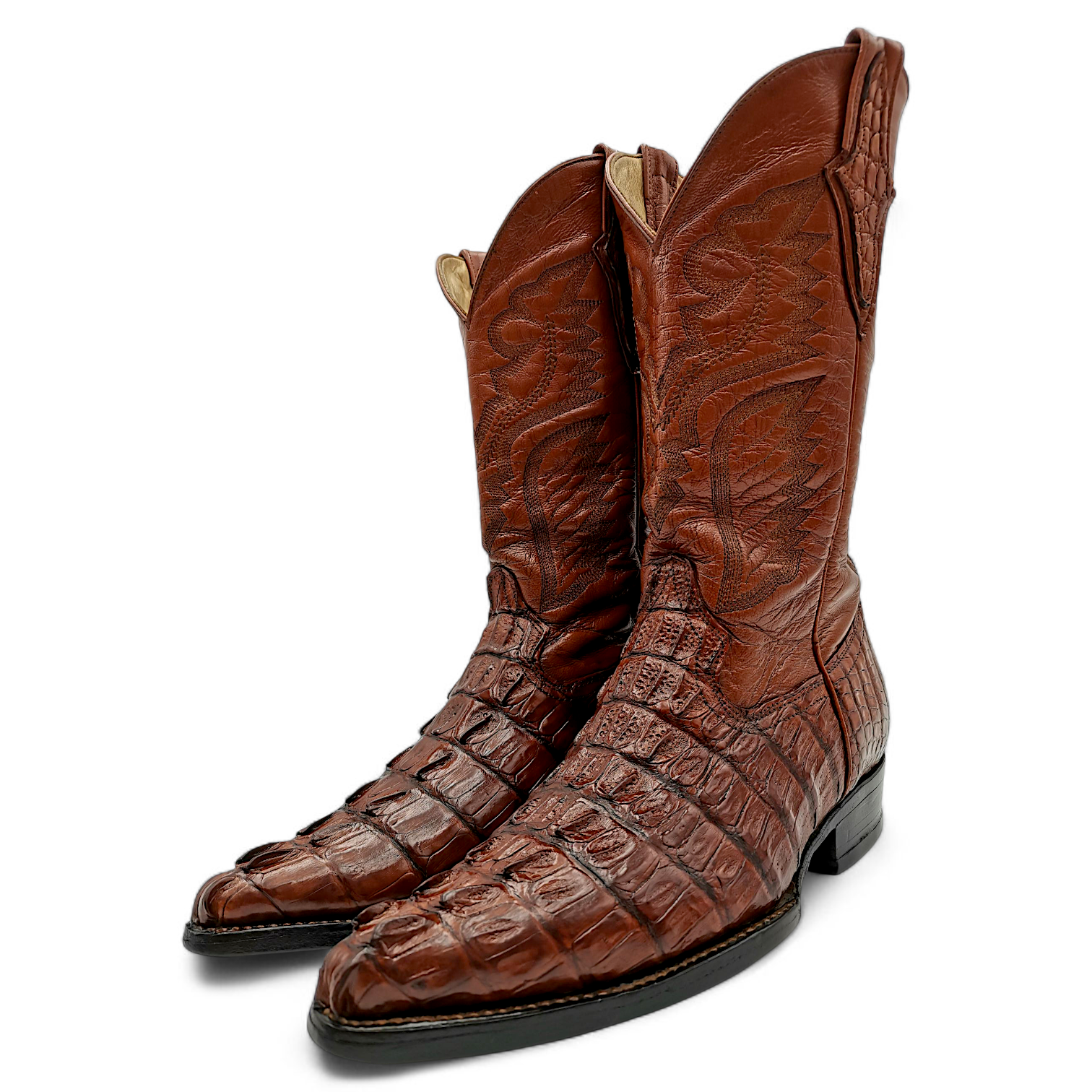 BOTA VAQUERA EN PIEL GENUINA DE COCODRILO PARA CABALLERO (MSN)
