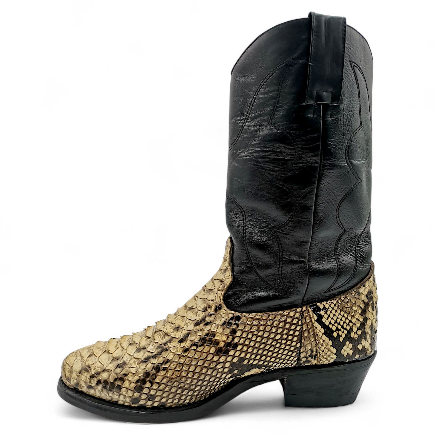 BOTA VAQUERA EN PIEL GENUINA DE PYTHON PARA CABALLERO (MSN)