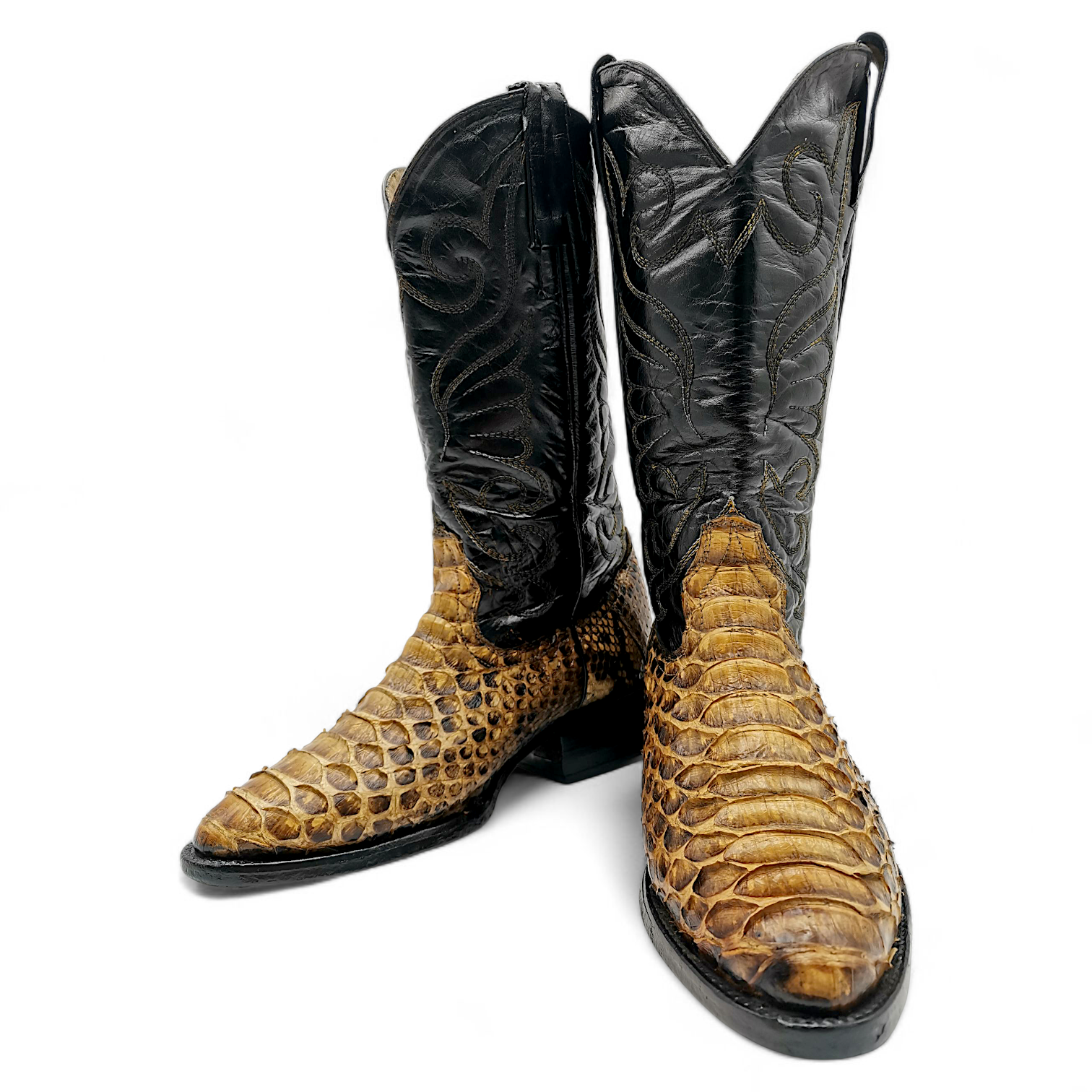 BOTA VAQUERA EN PIEL GENUINA DE PYTHON PARA CABALLERO (MSN)