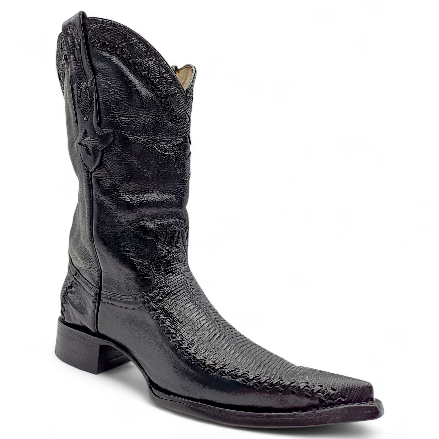 BOTA VAQUERA EN PIEL GENUINA DE LIZARD DE PARA CABALLERO (MSN)