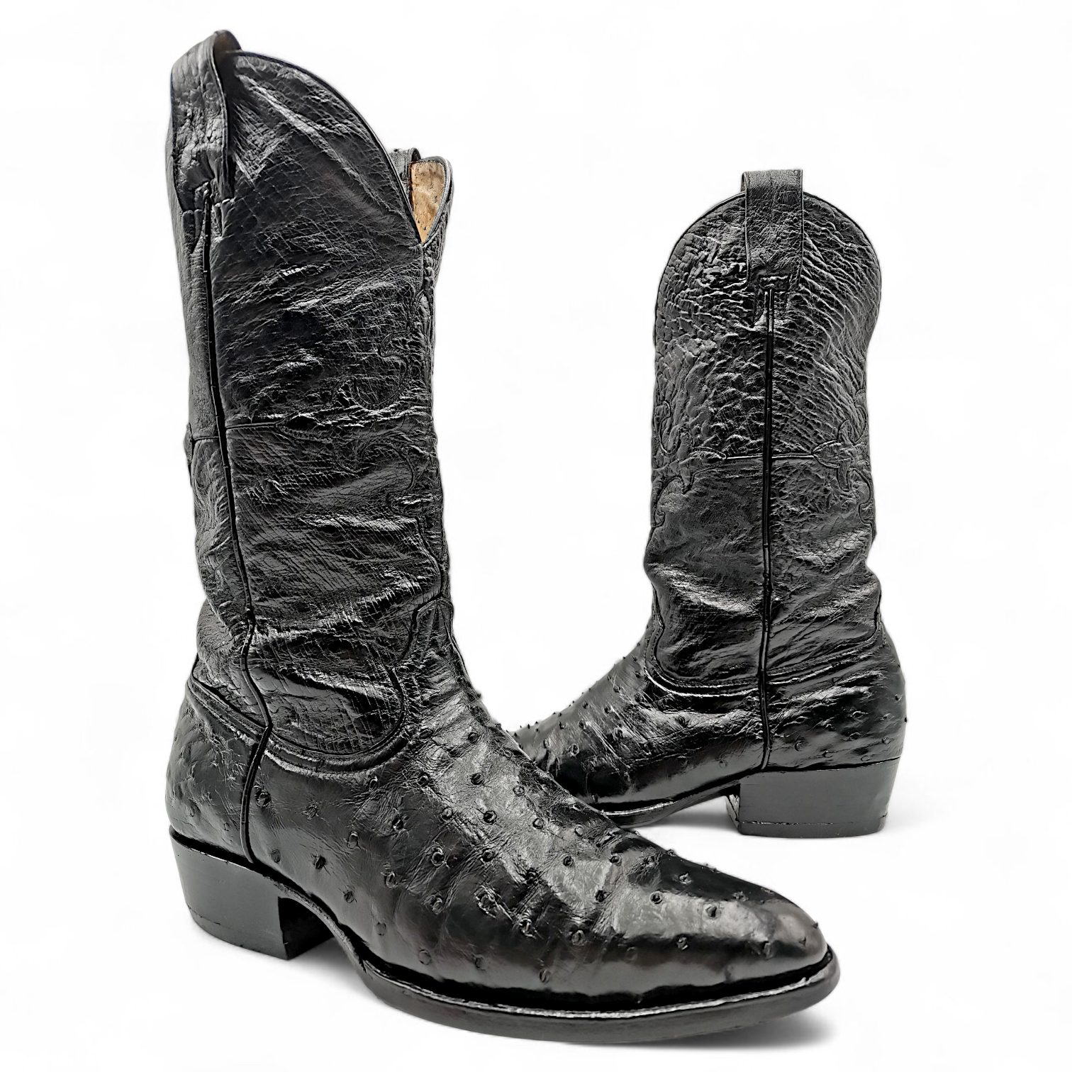 BOTA VAQUERA EN PIEL GENUINA DE AVESTRUZ PARA CABALLERO (MSN)