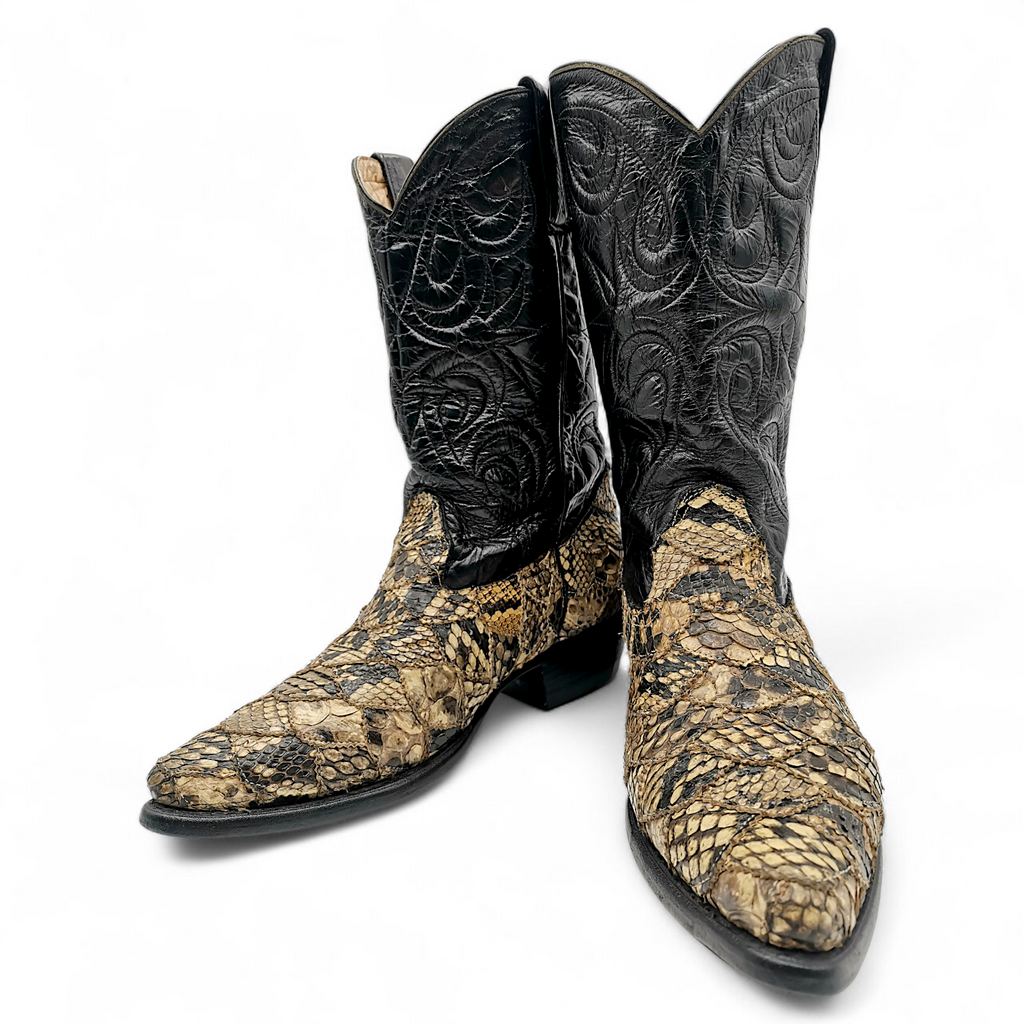 BOTA VAQUERA EN PIEL GENUINA DE PYTHON PARA CABALLERO (MSN)