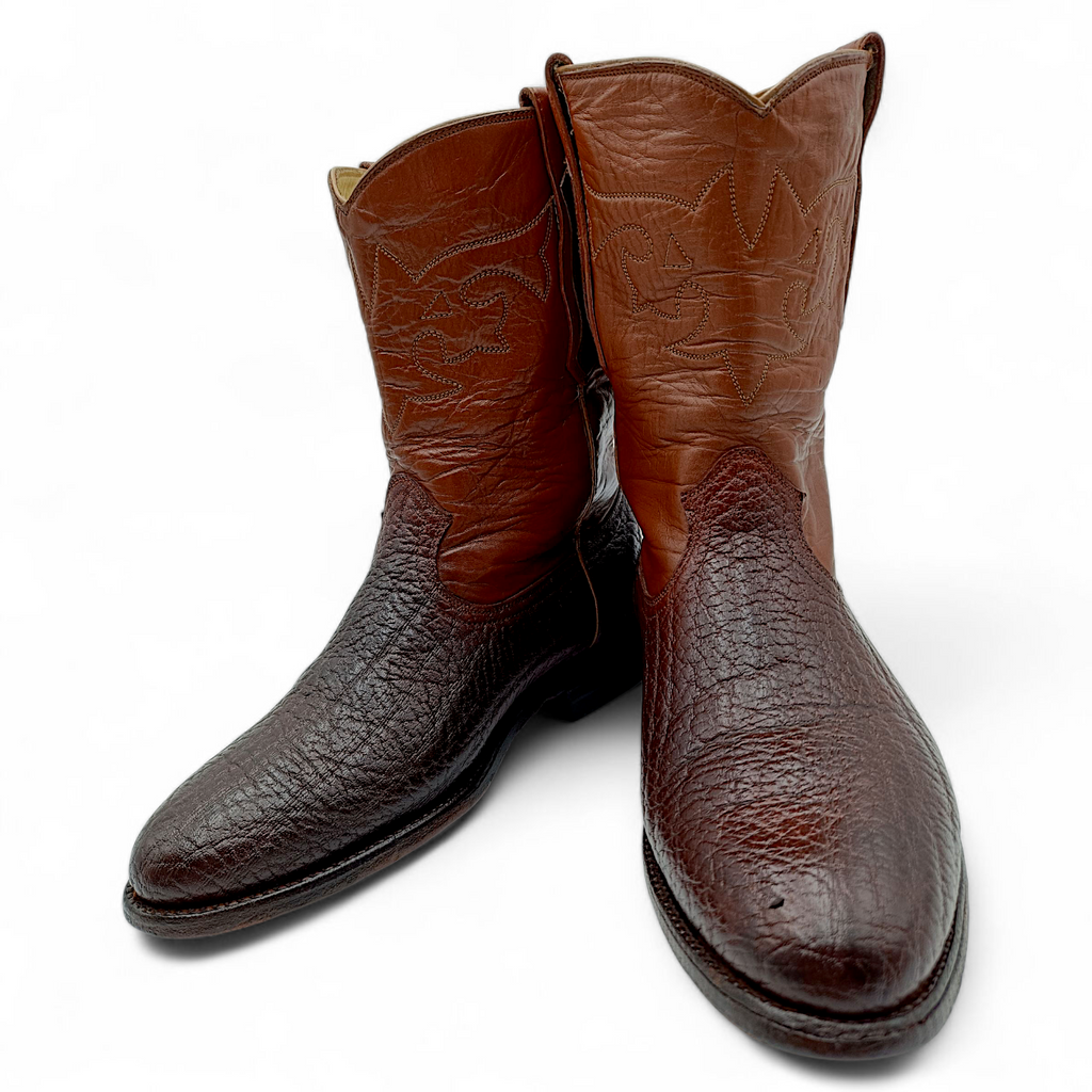 BOTA VAQUERA EN PIEL GENUINA DE TIBURÓN PARA CABALLERO (MSN)