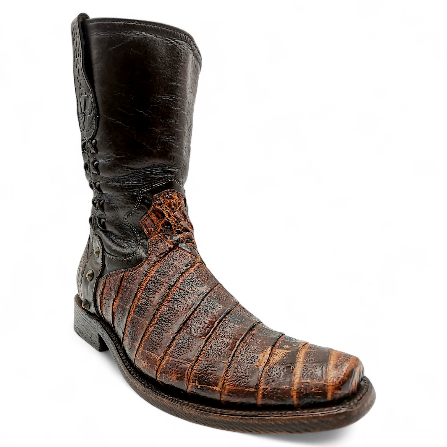 BOTA VAQUERA EN PIEL GENUINA DE COCODRILO PARA CABALLERO (MSN)