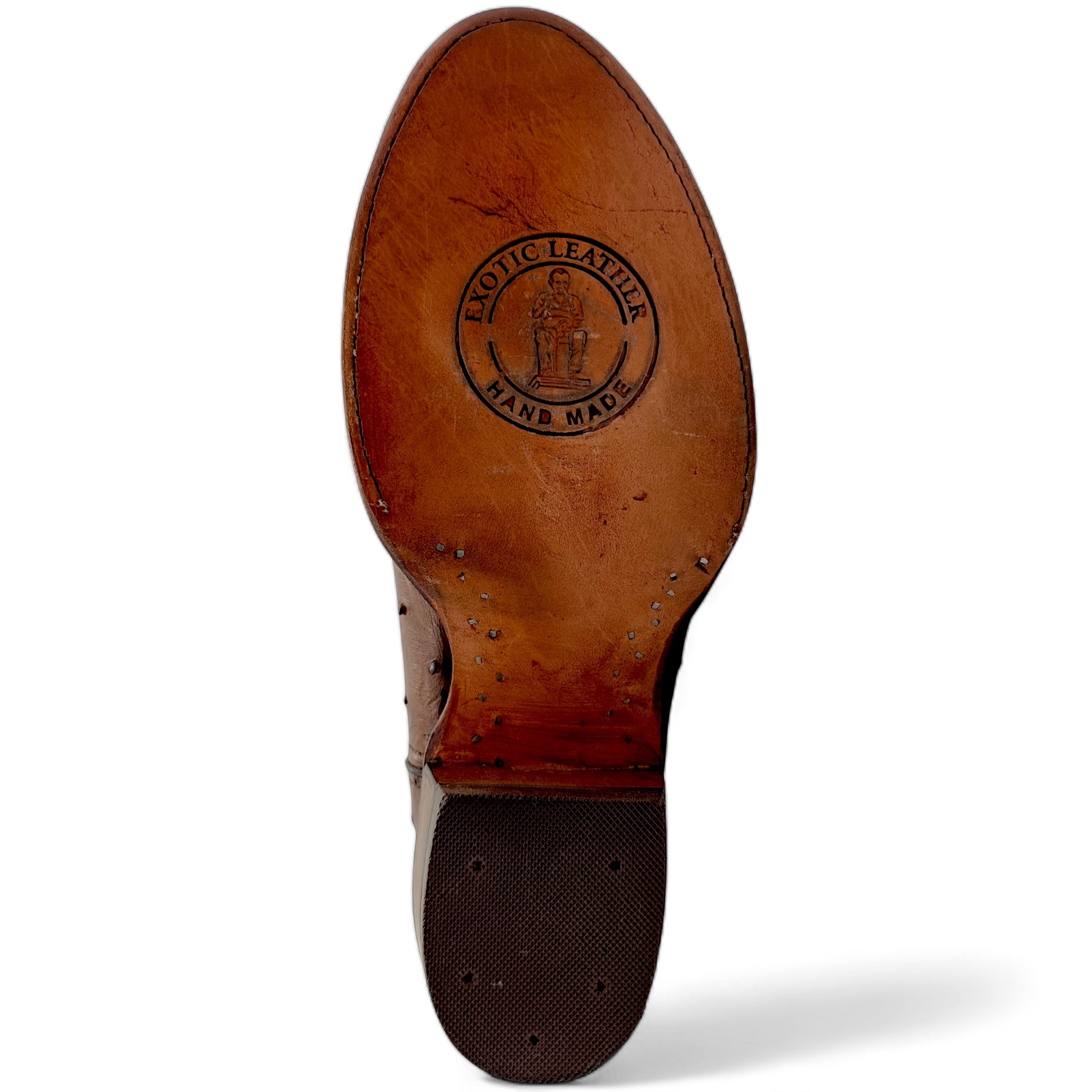 BOTA VAQUERA EN PIEL GENUINA DE AVESTRUZ PARA CABALLERO (M25)