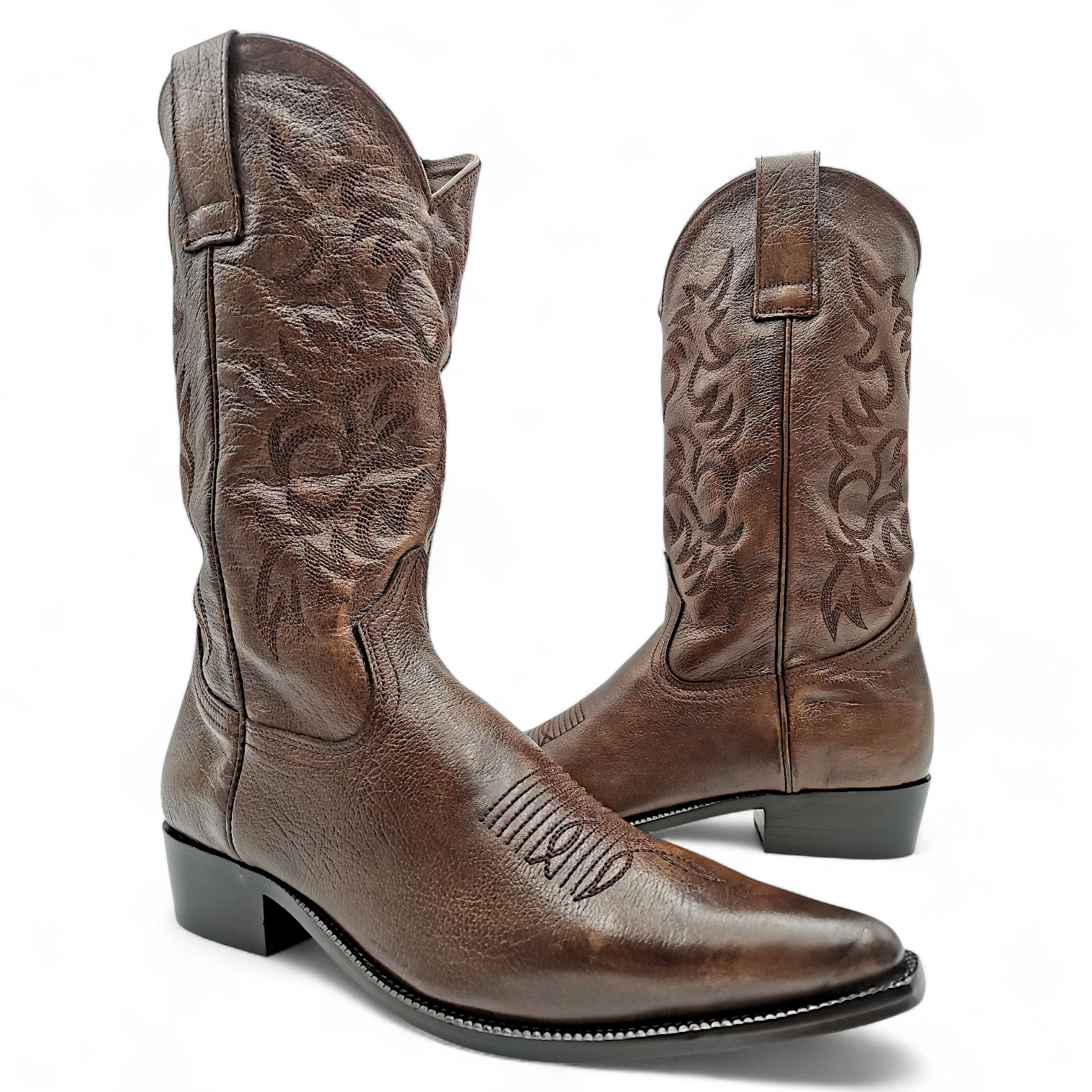 BOTA VAQUERA EN PIEL GENUINA DE VACA PARA CABALLERO (M)