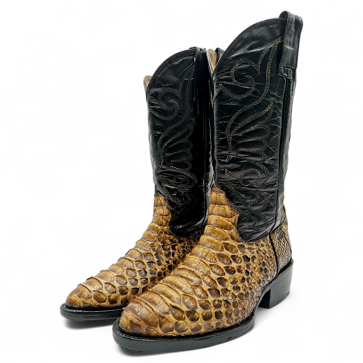 BOTA VAQUERA EN PIEL GENUINA DE PYTHON PARA CABALLERO (MSN)