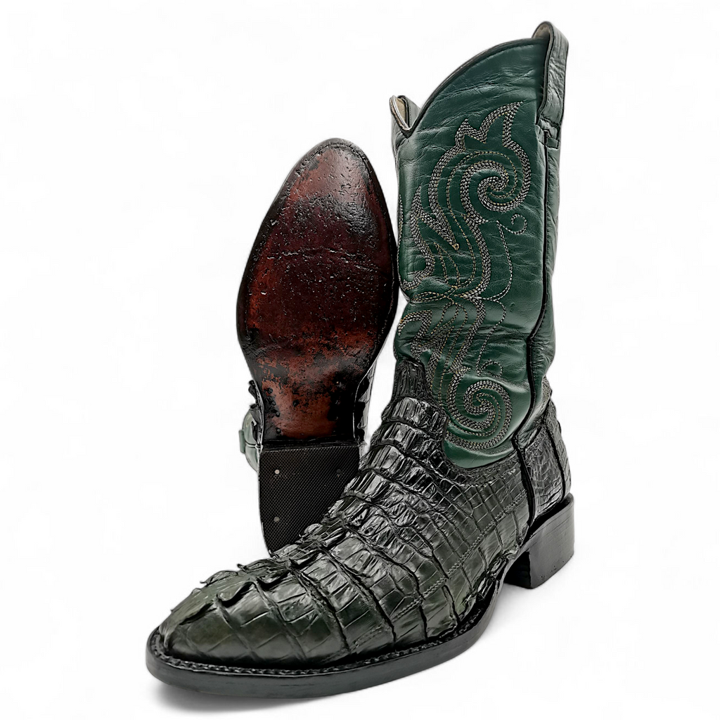 BOTA VAQUERA EN PIEL GENUINA DE COCODRILO PARA CABALLERO (MSN)