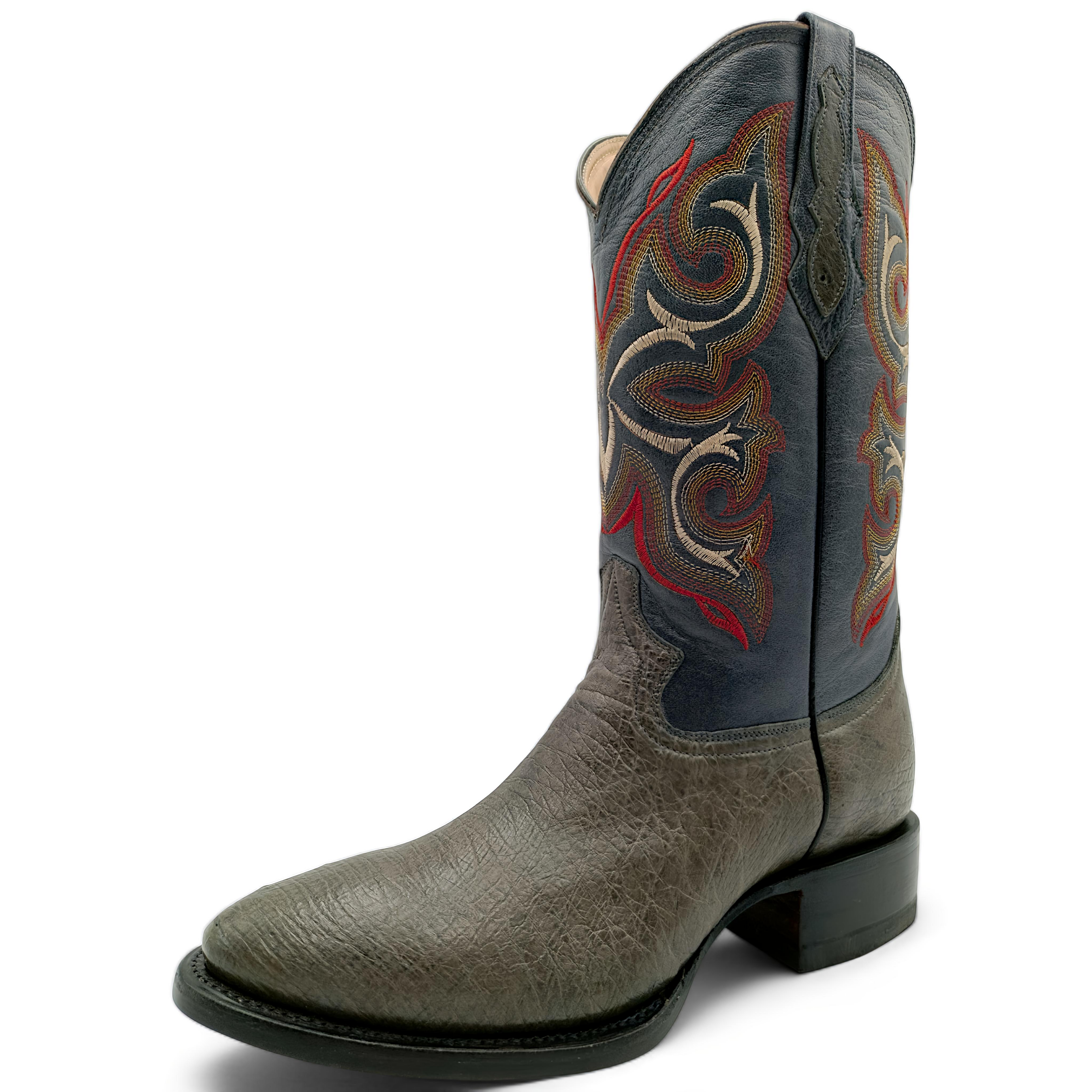 BOTA VAQUERA EN PIEL GENUINA DE AVESTRUZ PARA CABALLERO (M24)