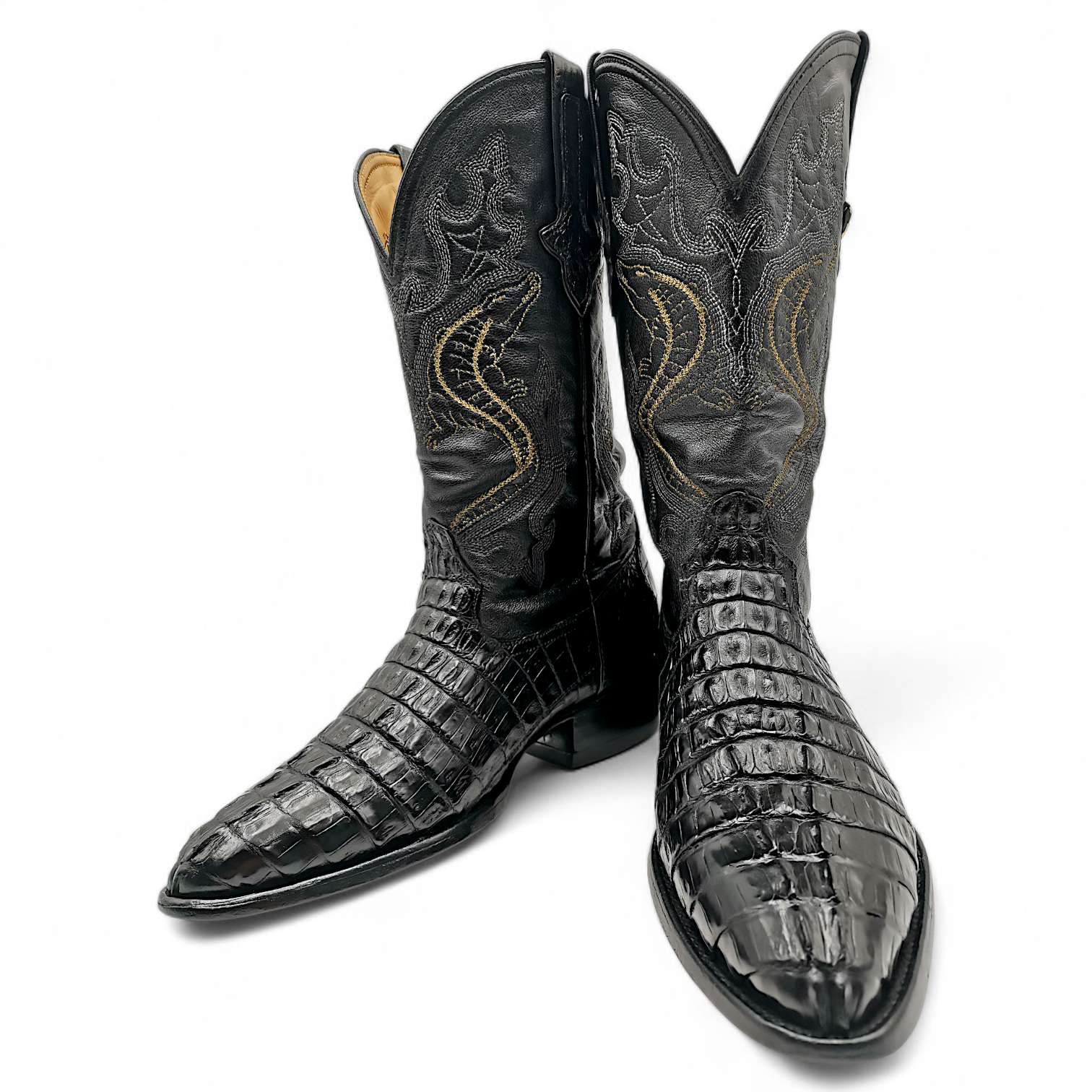 BOTA VAQUERA EN PIEL GENUINA DE COCODRILO PARA CABALLERO (MSN)