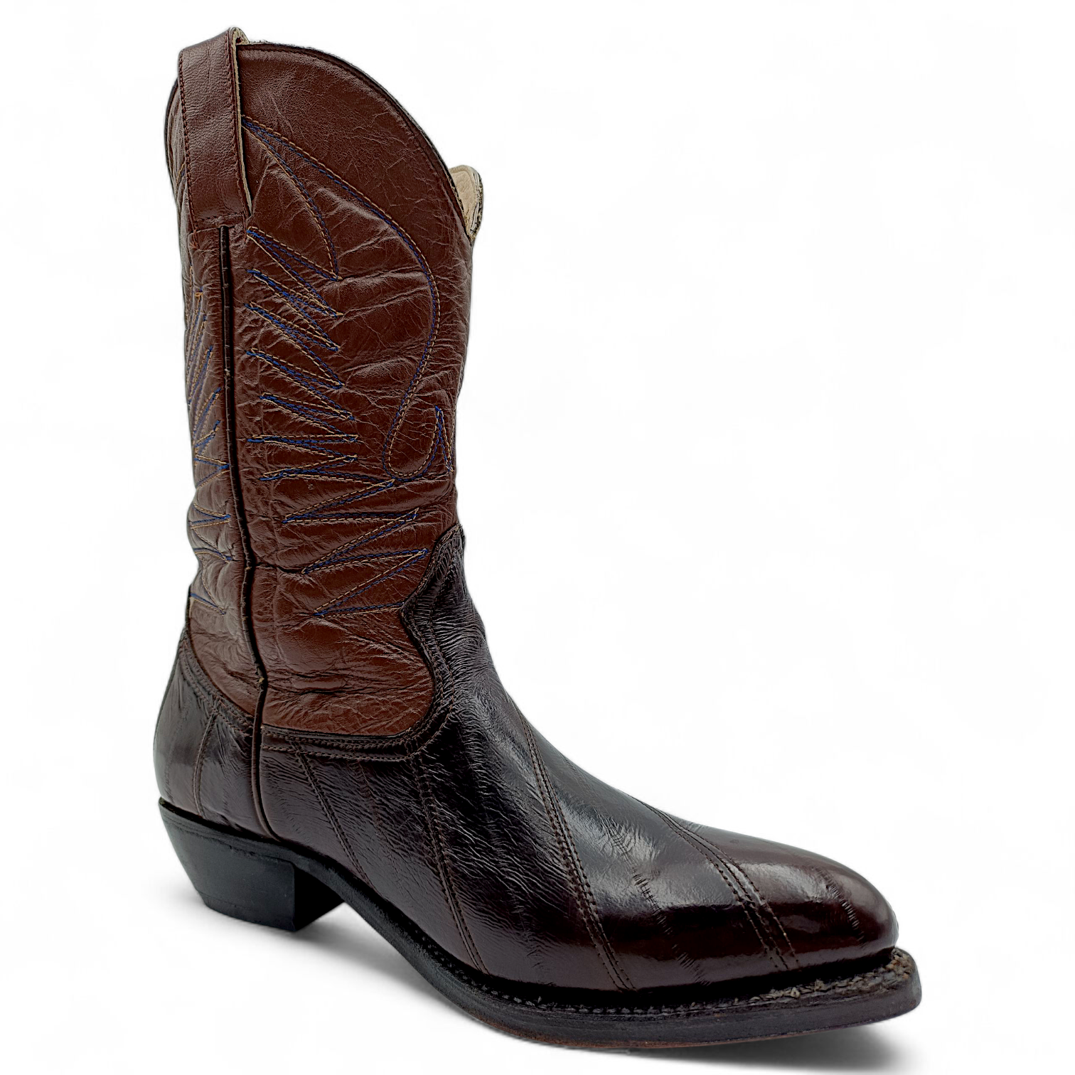 BOTA VAQUERA EN PIEL GENUINA DE ANGUILA PARA CABALLERO (MSN)