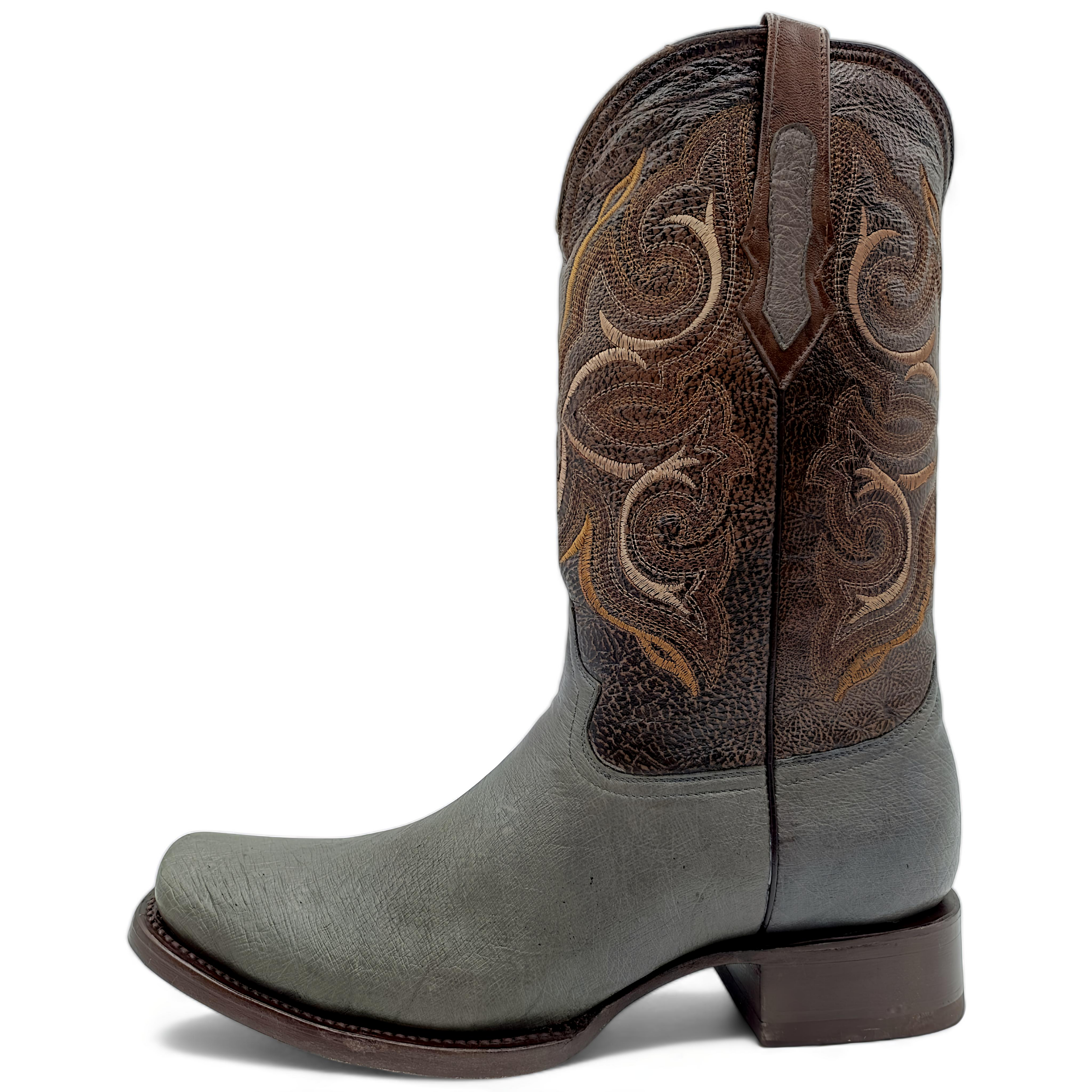 BOTA VAQUERA EN PIEL GENUINA DE AVESTRUZ PARA CABALLERO (M27)