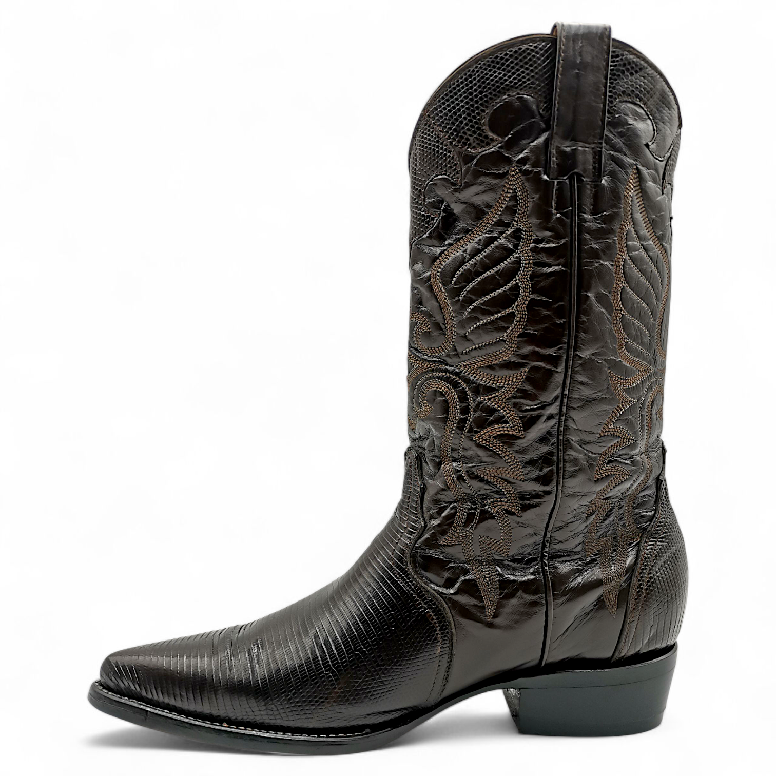 BOTA VAQUERA EN PIEL GENUINA DE LIZARD PARA CABALLERO (MSN)
