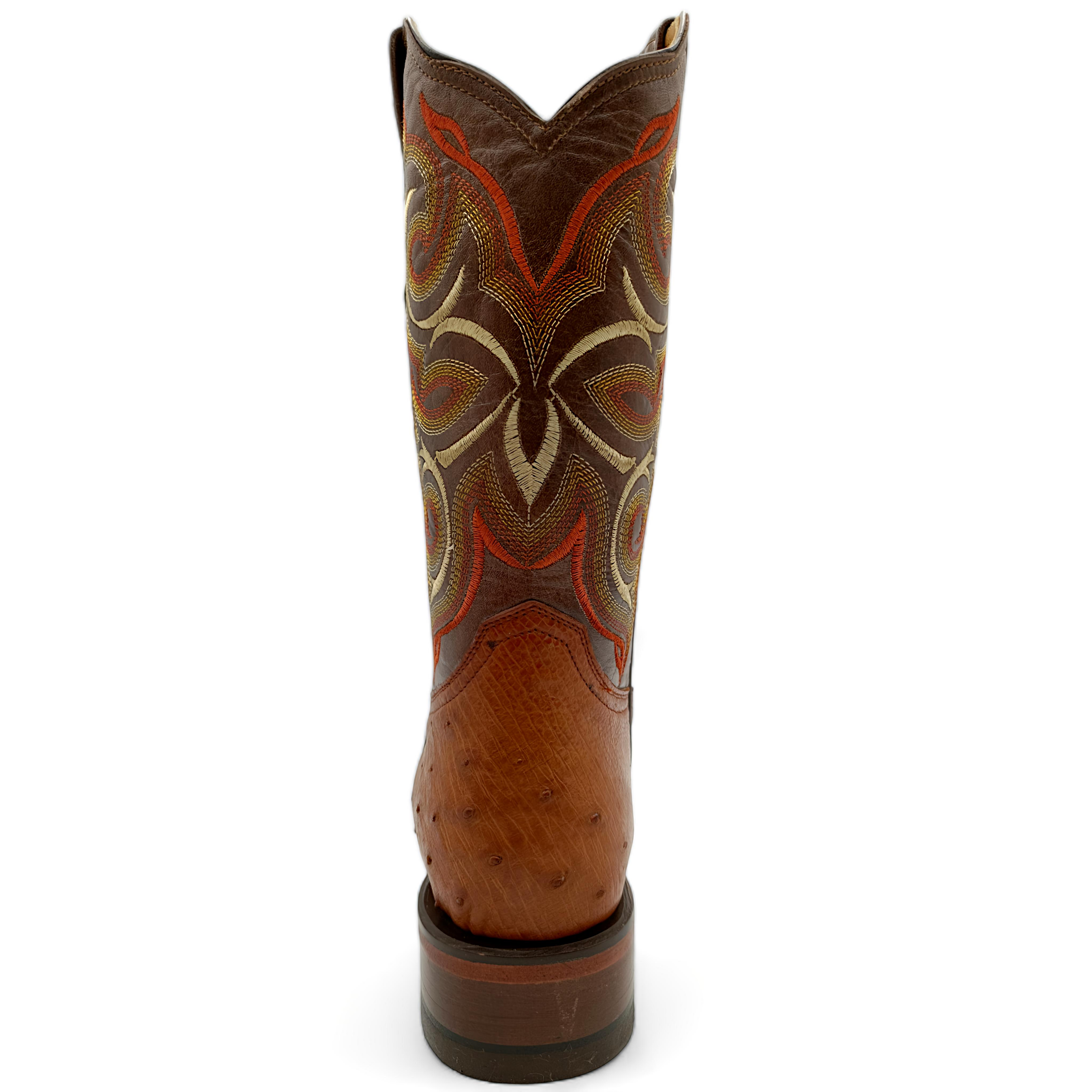 BOTA VAQUERA EN PIEL GENUINA DE AVESTRUZ PARA CABALLERO (M29)