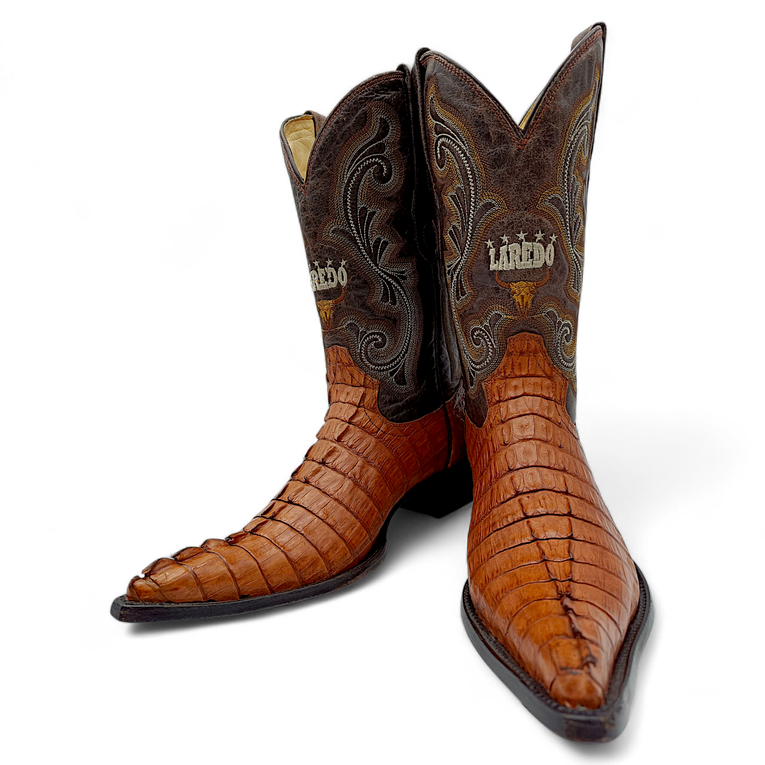 BOTA VAQUERA EN PIEL GENUINA DE COCODRILO PARA CABALLERO (MSN)