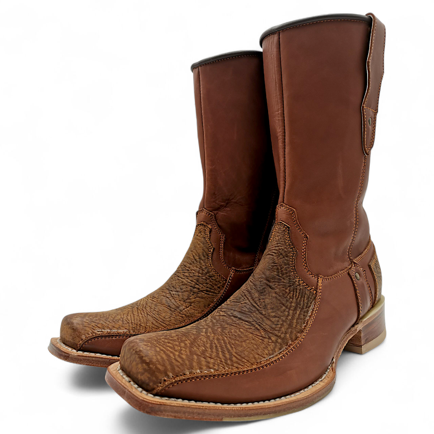 BOTA VAQUERA EN PIEL GENUINA DE BÚFALO PARA CABALLERO (M)