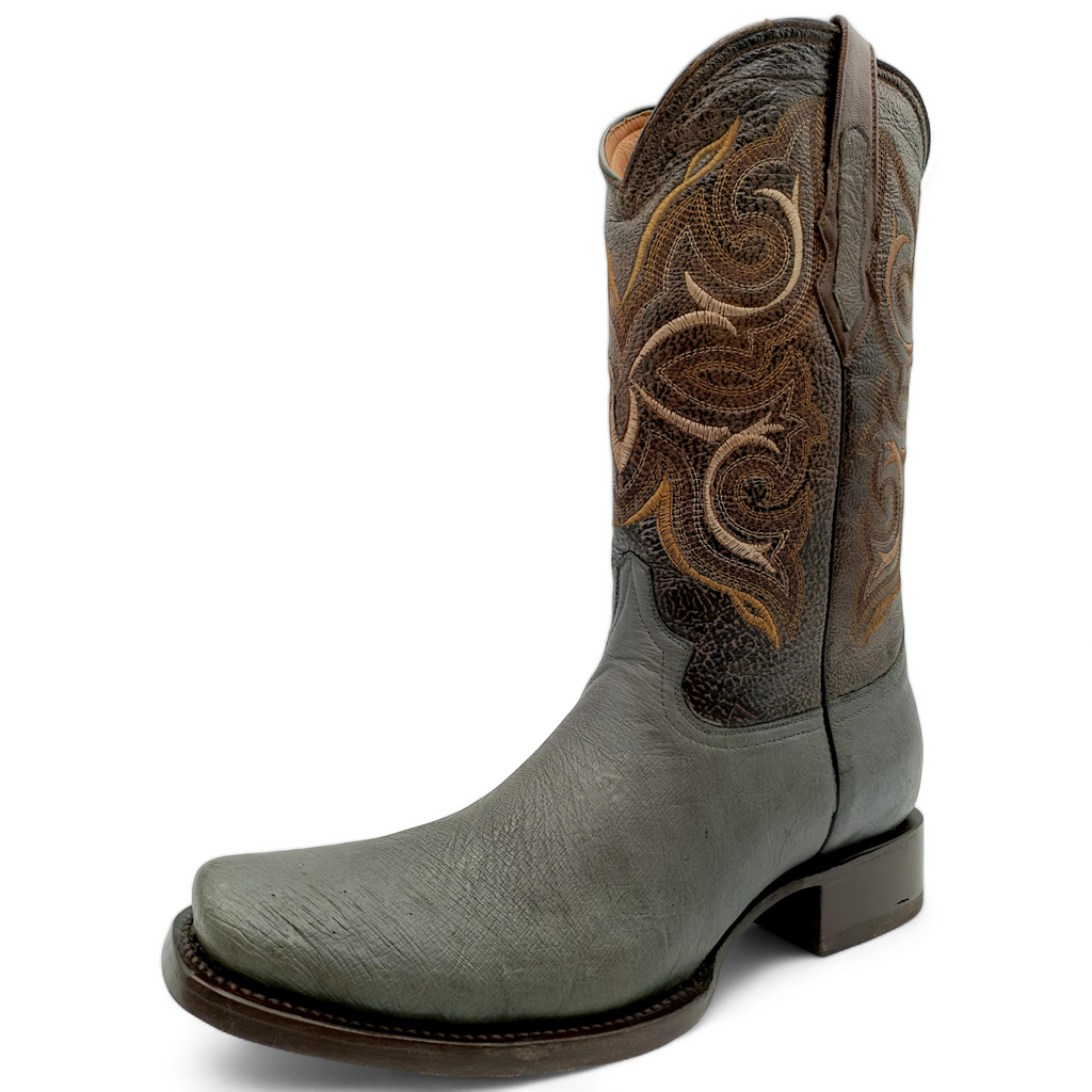 BOTA VAQUERA EN PIEL GENUINA DE AVESTRUZ PARA CABALLERO (M27)