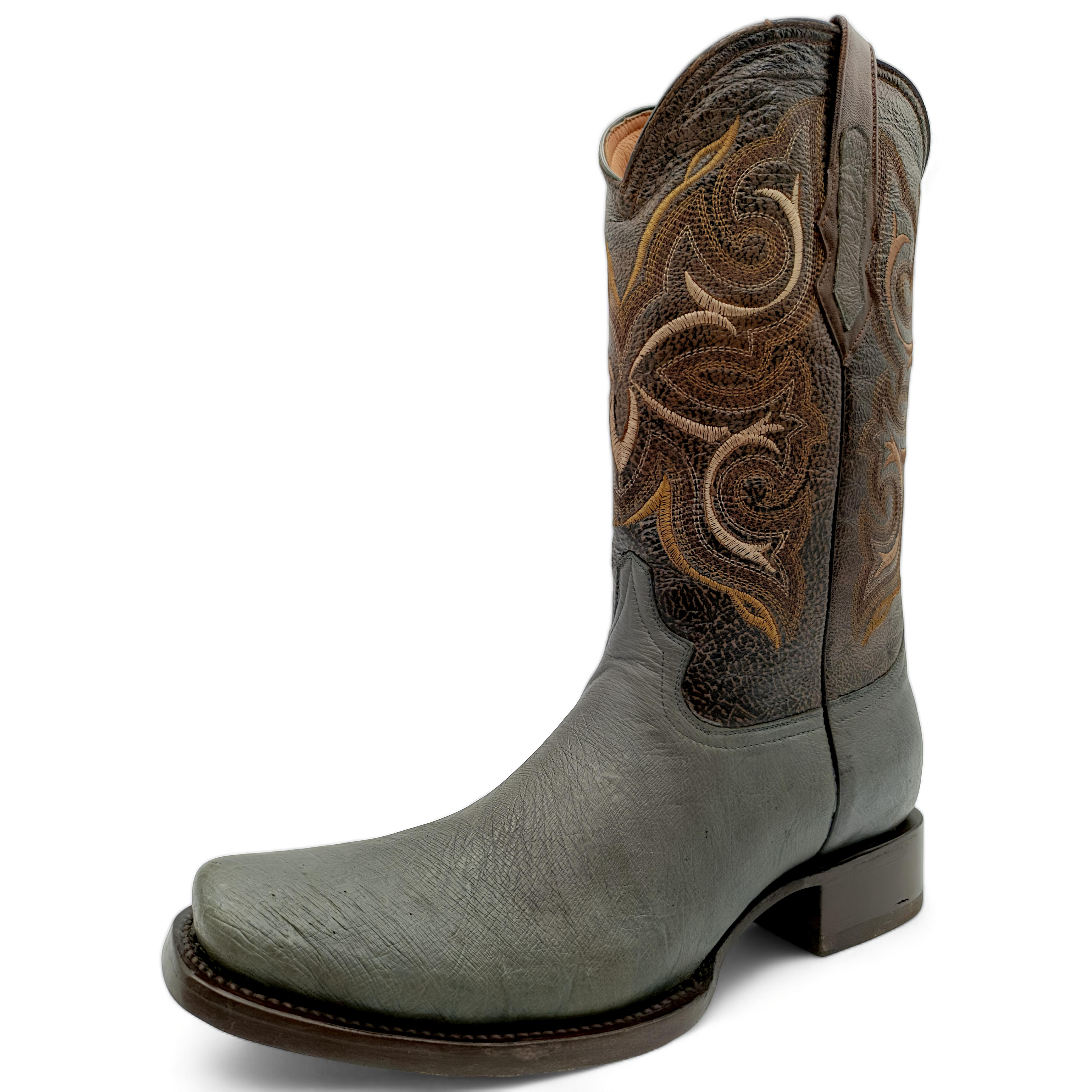 BOTA VAQUERA EN PIEL GENUINA DE AVESTRUZ PARA CABALLERO (M27)