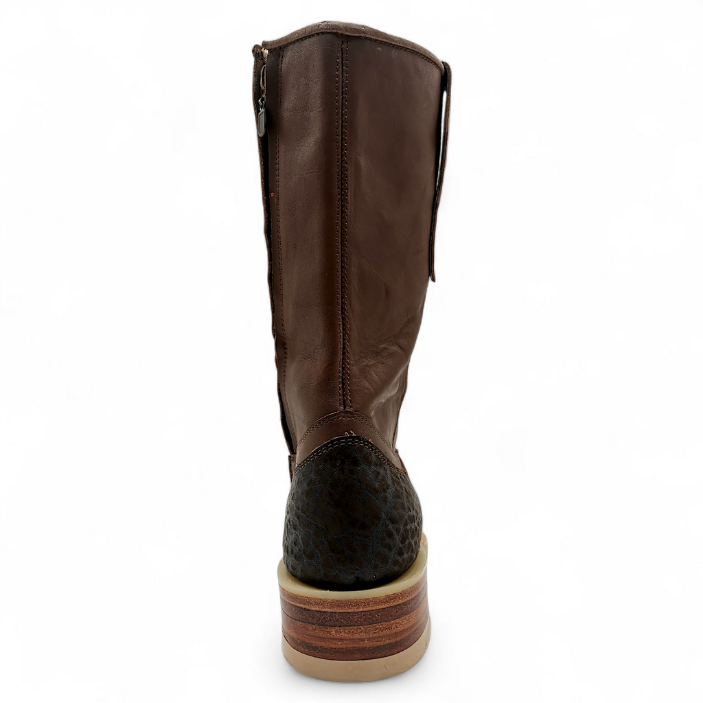 BOTA VAQUERA EN PIEL GENUINA DE CUELLO DE TORO PARA CABALLERO (M)