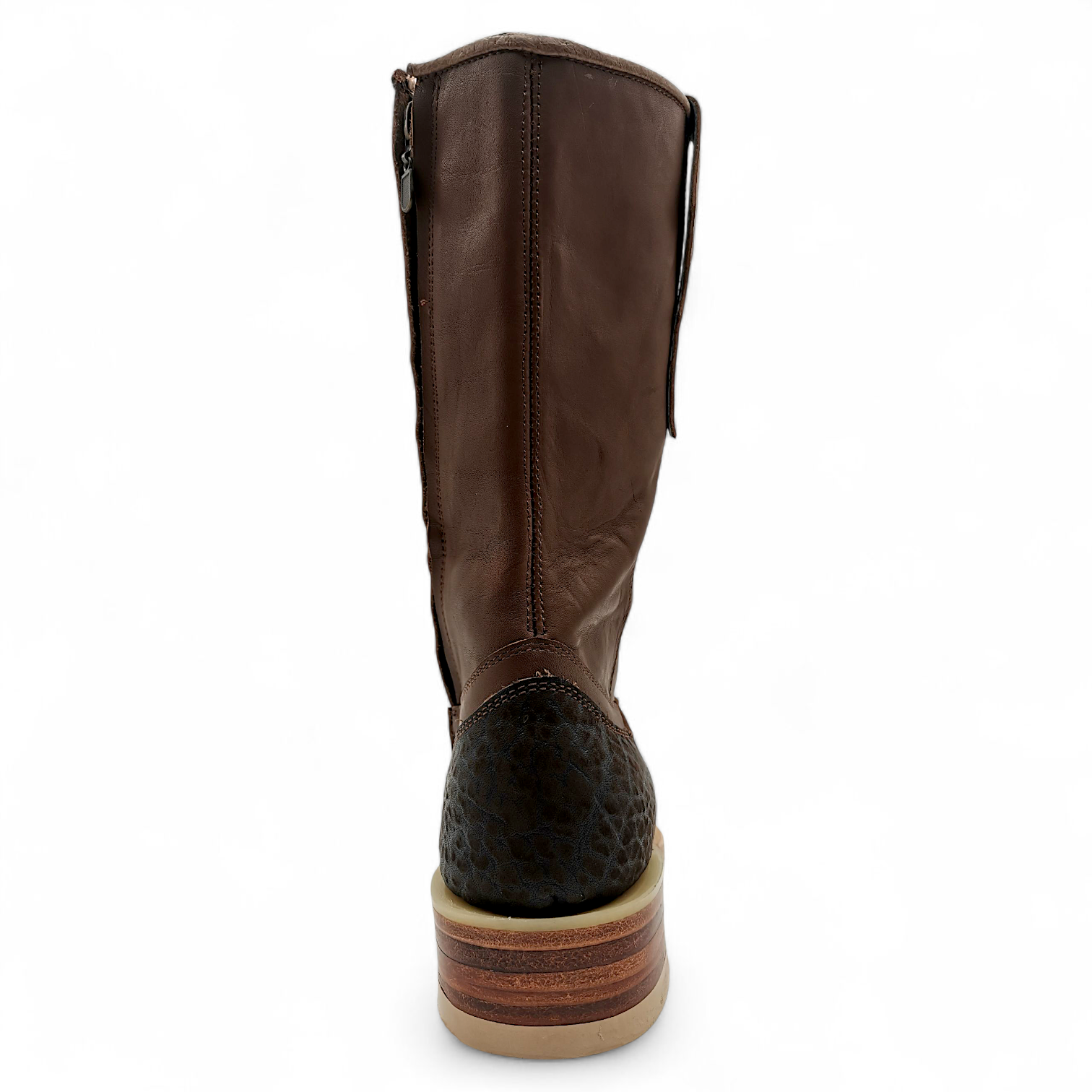 BOTA VAQUERA EN PIEL GENUINA DE CUELLO DE TORO PARA CABALLERO (M)