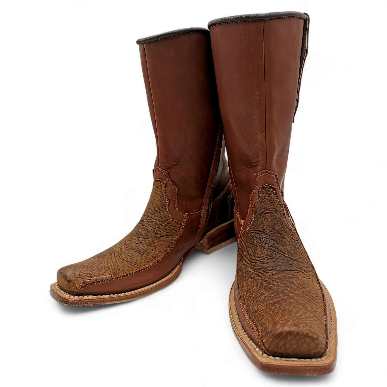 BOTA VAQUERA EN PIEL GENUINA DE BÚFALO PARA CABALLERO (M)