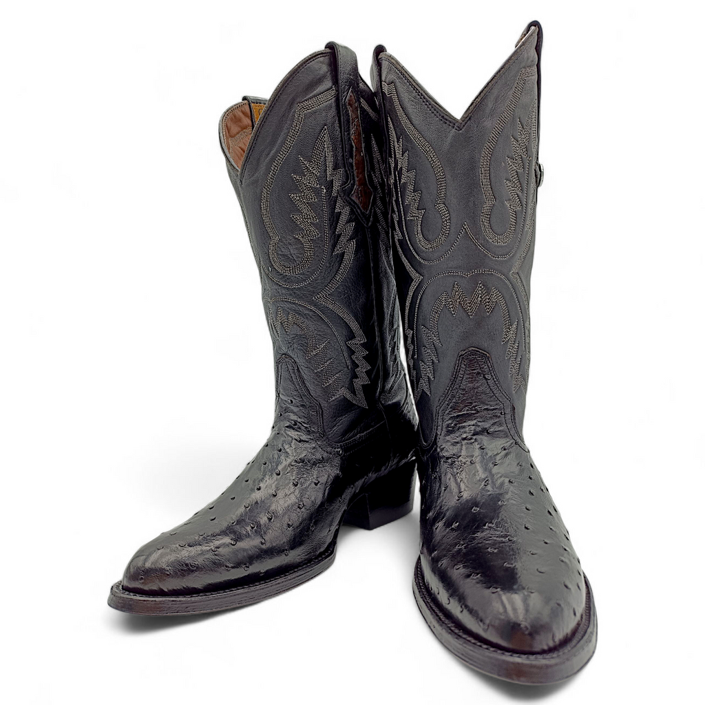 BOTA VAQUERA EN PIEL GENUINA DE AVESTRUZ PARA CABALLERO (MSN)