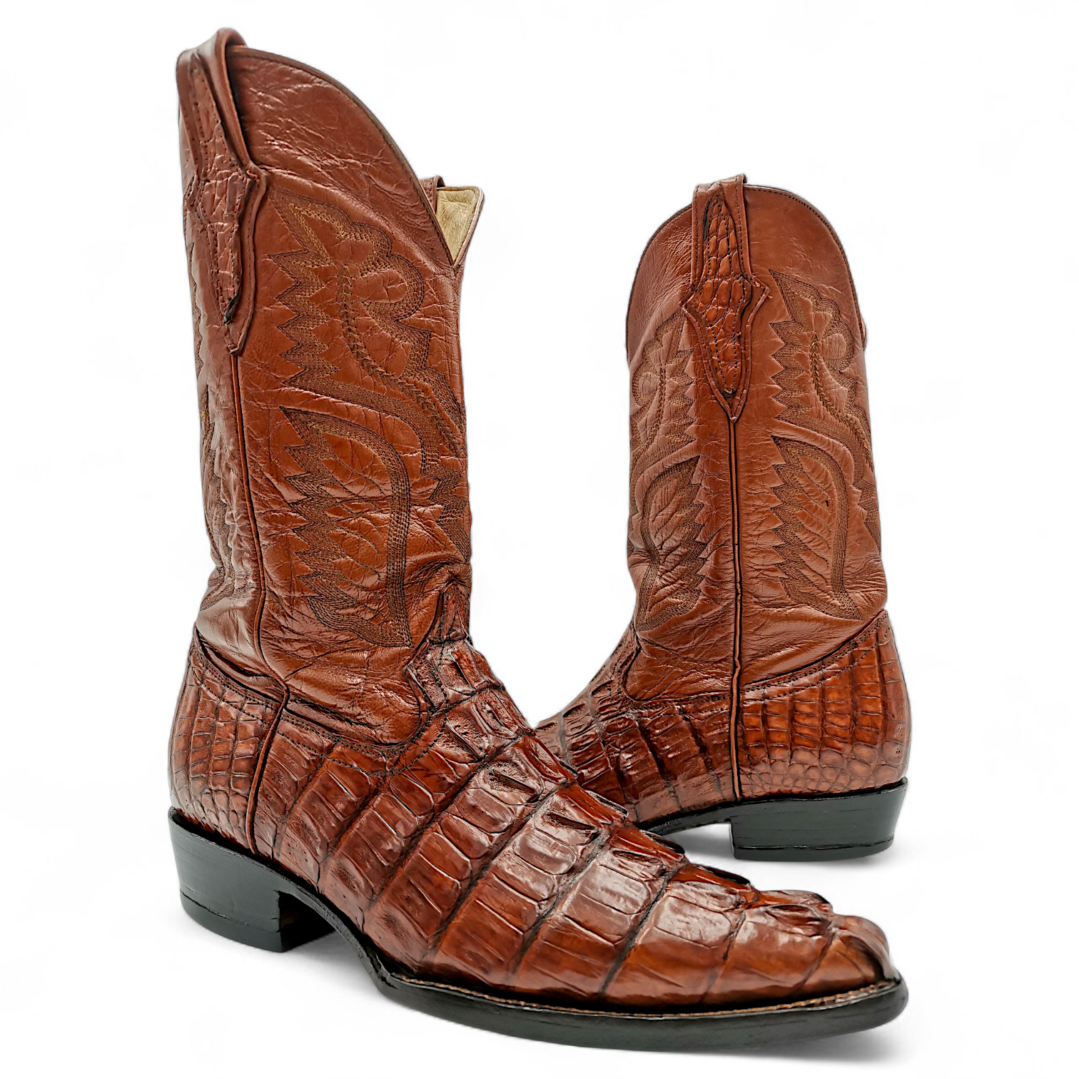 BOTA VAQUERA EN PIEL GENUINA DE COCODRILO PARA CABALLERO (MSN)