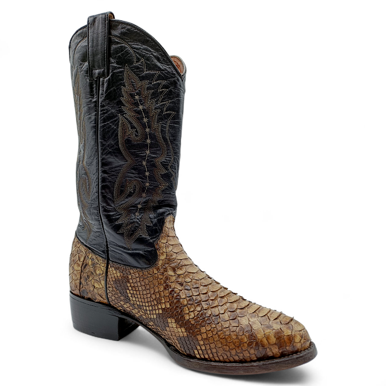 BOTA VAQUERA EN PIEL GENUINA DE PYTHON PARA CABALLERO (MSN)