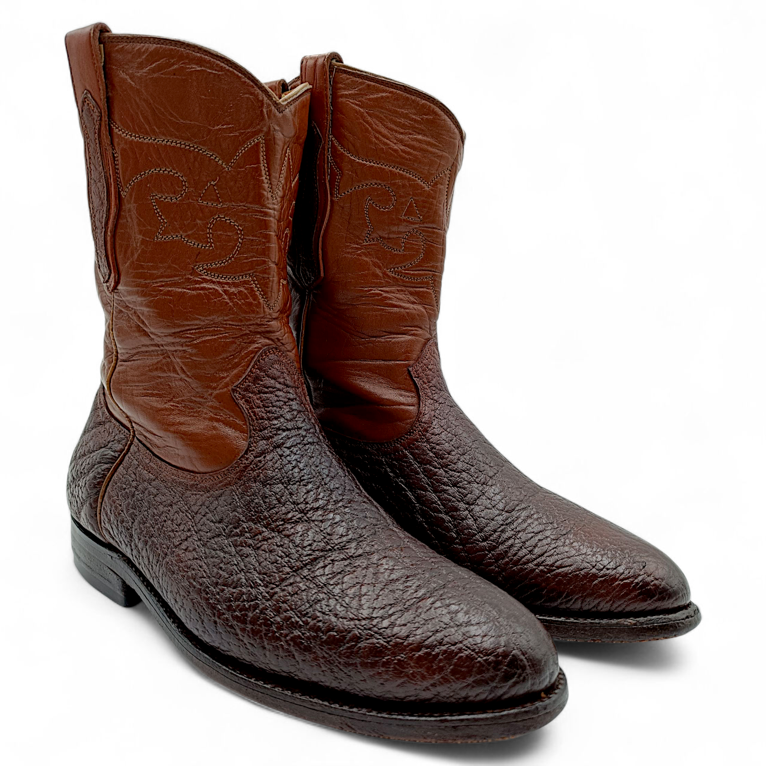 BOTA VAQUERA EN PIEL GENUINA DE TIBURÓN PARA CABALLERO (MSN)