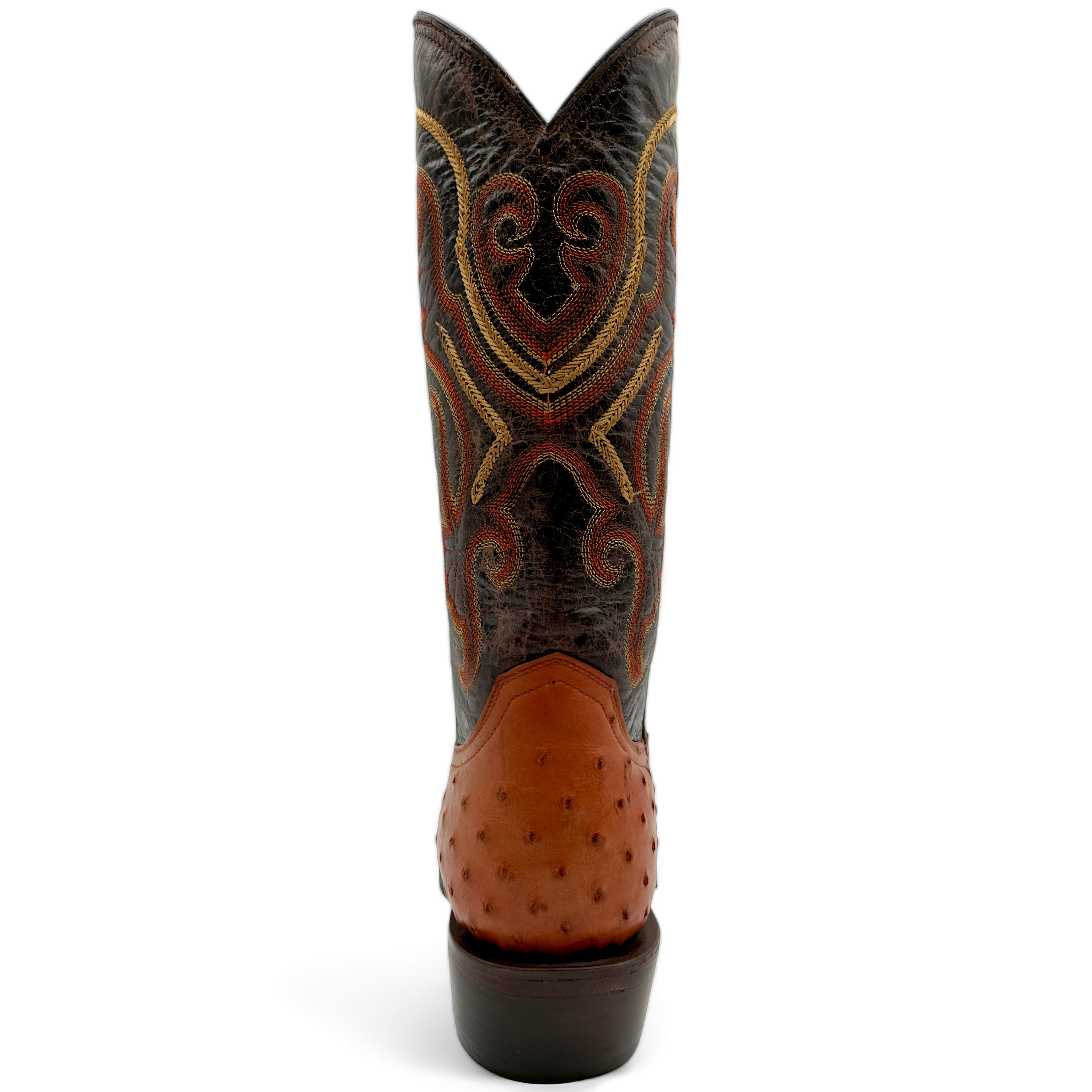 BOTA VAQUERA EN PIEL GENUINA DE AVESTRUZ PARA CABALLERO (M19)