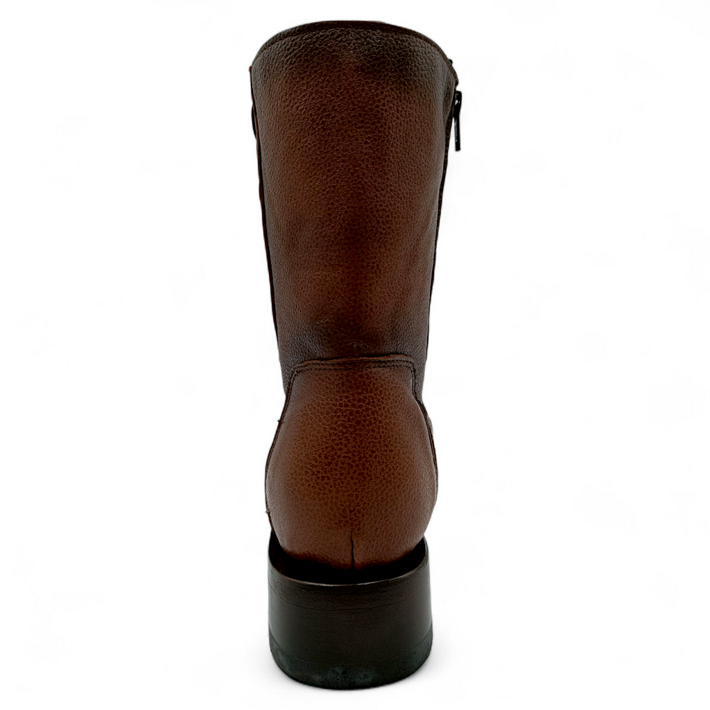 BOTA VAQUERA EN PIEL IMITACIÓN DE VENADO PARA CABALLERO (MSN)