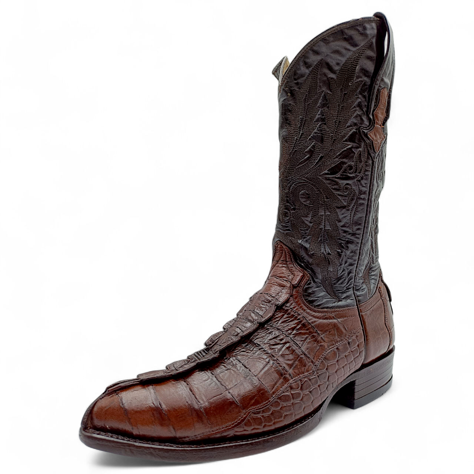 BOTA VAQUERA EN PIEL IMITACIÓN DE COCODRILO PARA CABALLERO (MSN)