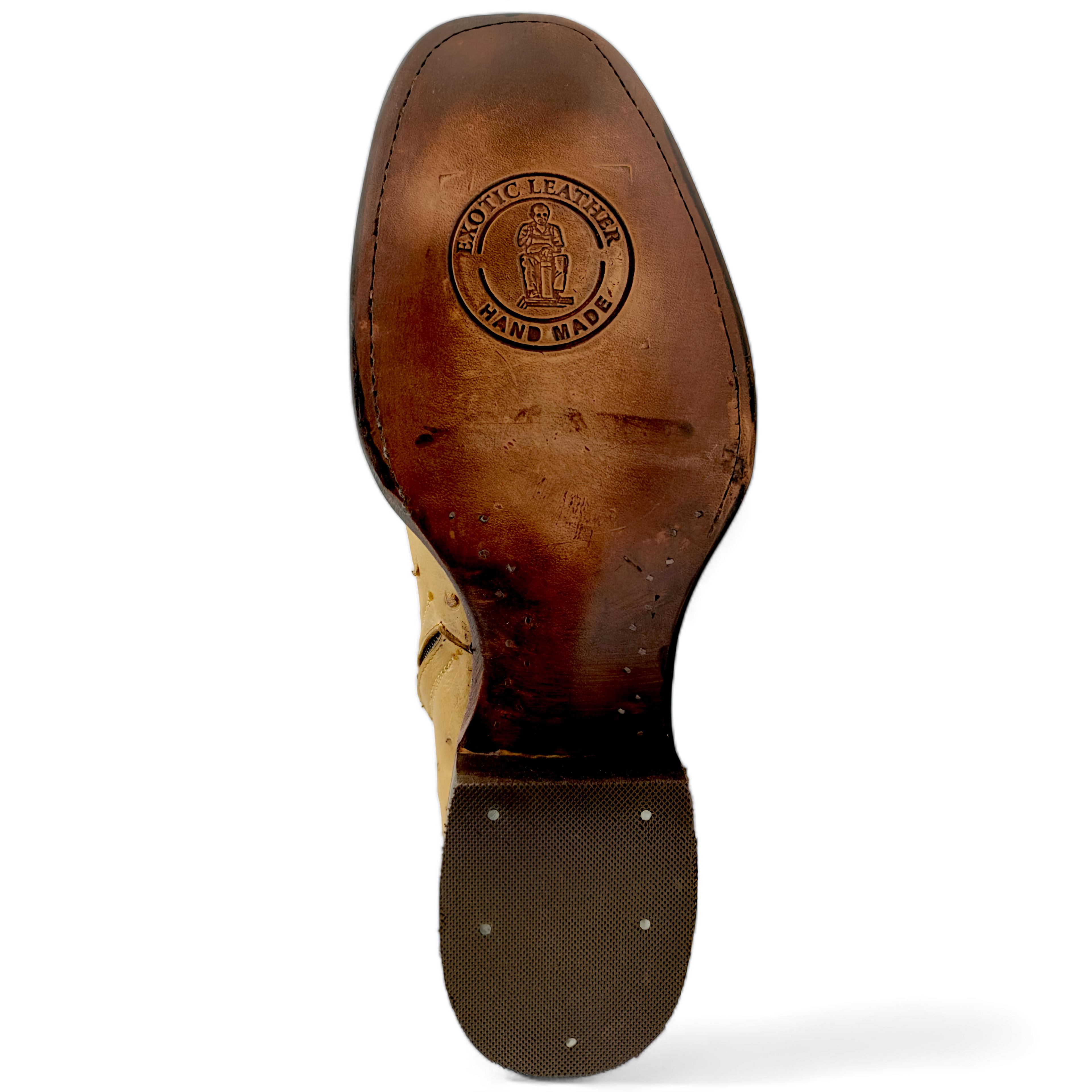 BOTA VAQUERA EN PIEL GENUINA DE AVESTRUZ PARA CABALLERO (M2)