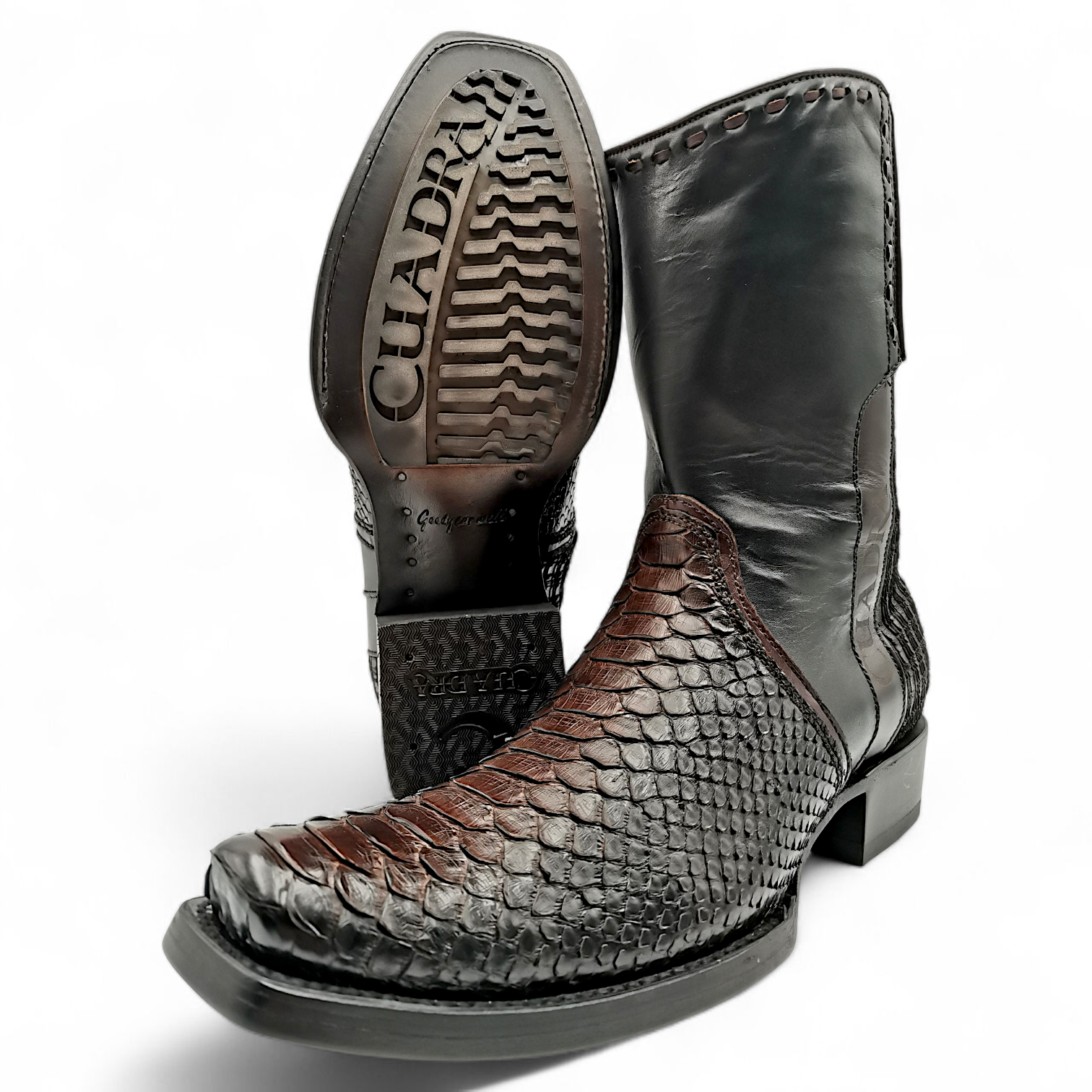BOTA VAQUERA EN PIEL GENUINA DE PYTHON PARA CABALLERO (MSN)